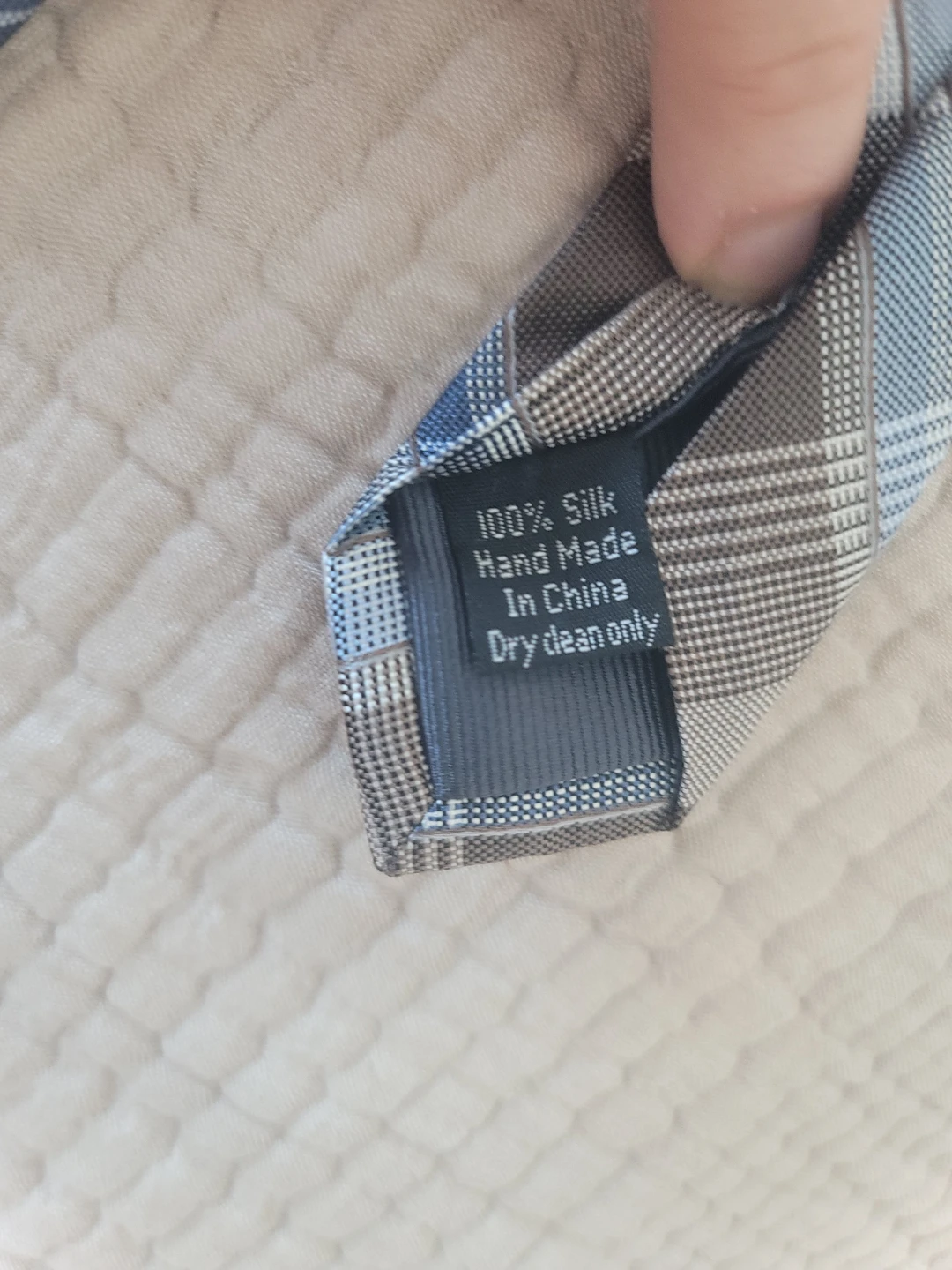 Pronto Uomo Blue and Grey Plaid Tie EUC Contemporary 100% Silk - photo 2