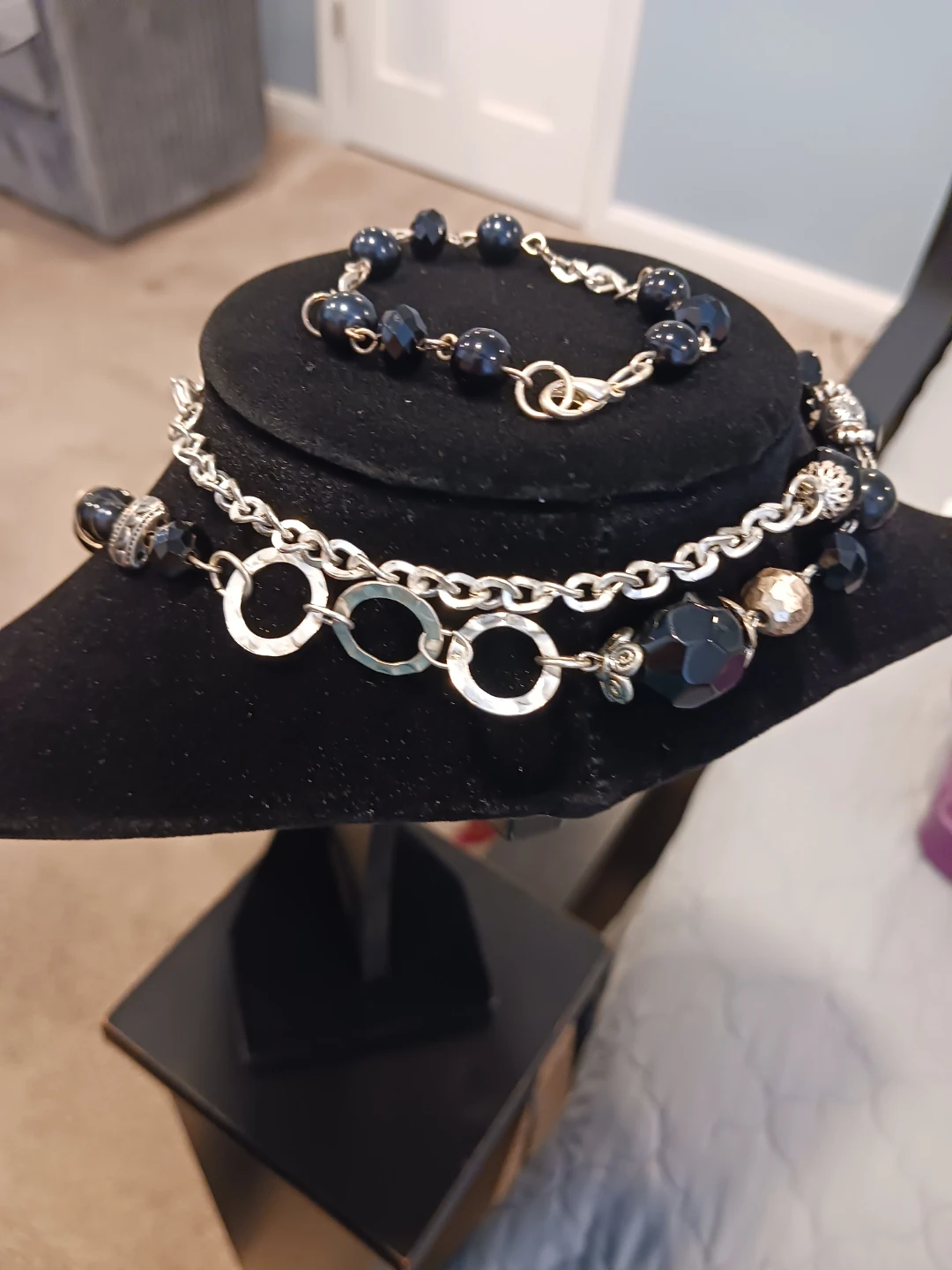 3-Piece Beaded Necklace, Bracelet, and Earring Set - photo 2