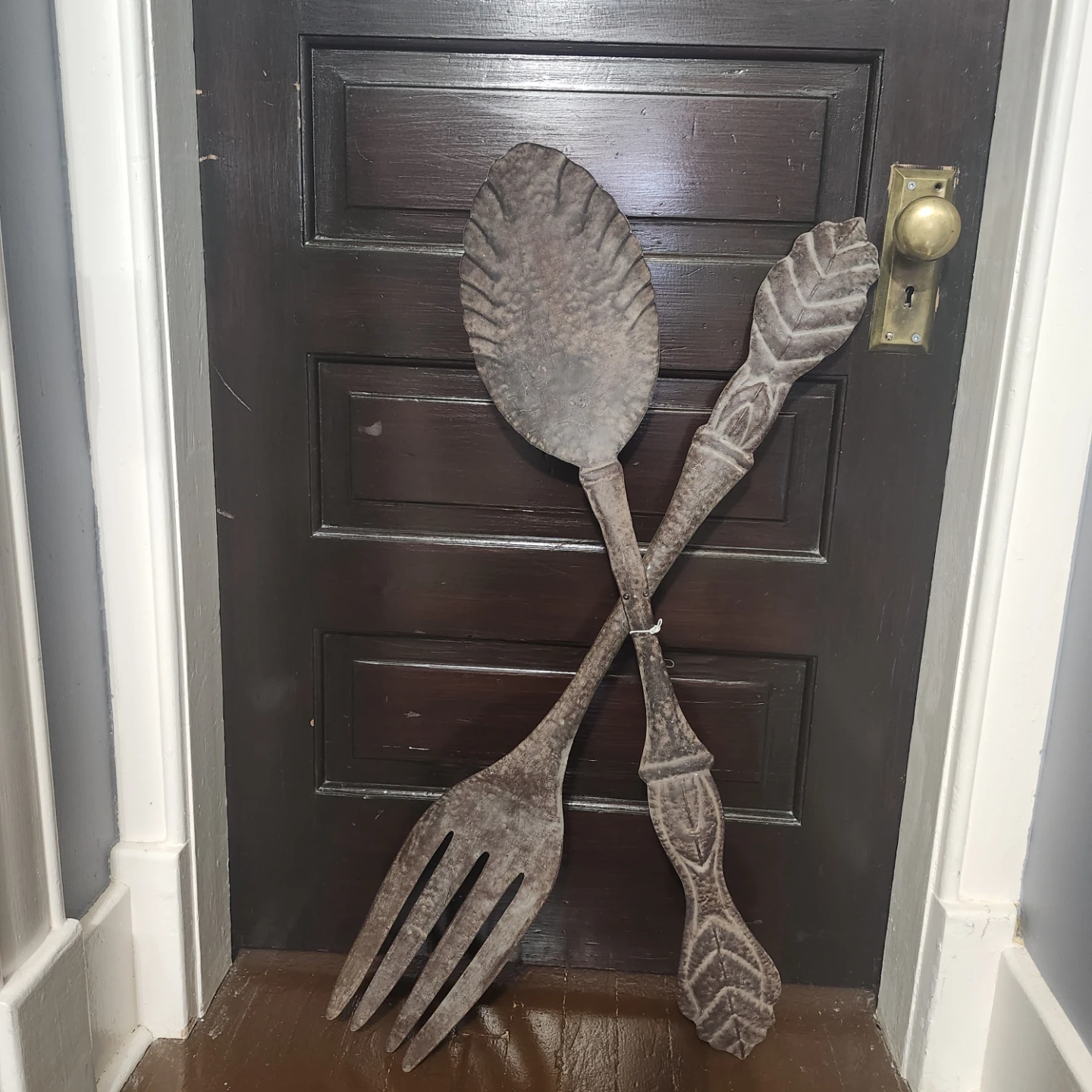 Vintage Metal Fork & Spoon Wall Decor