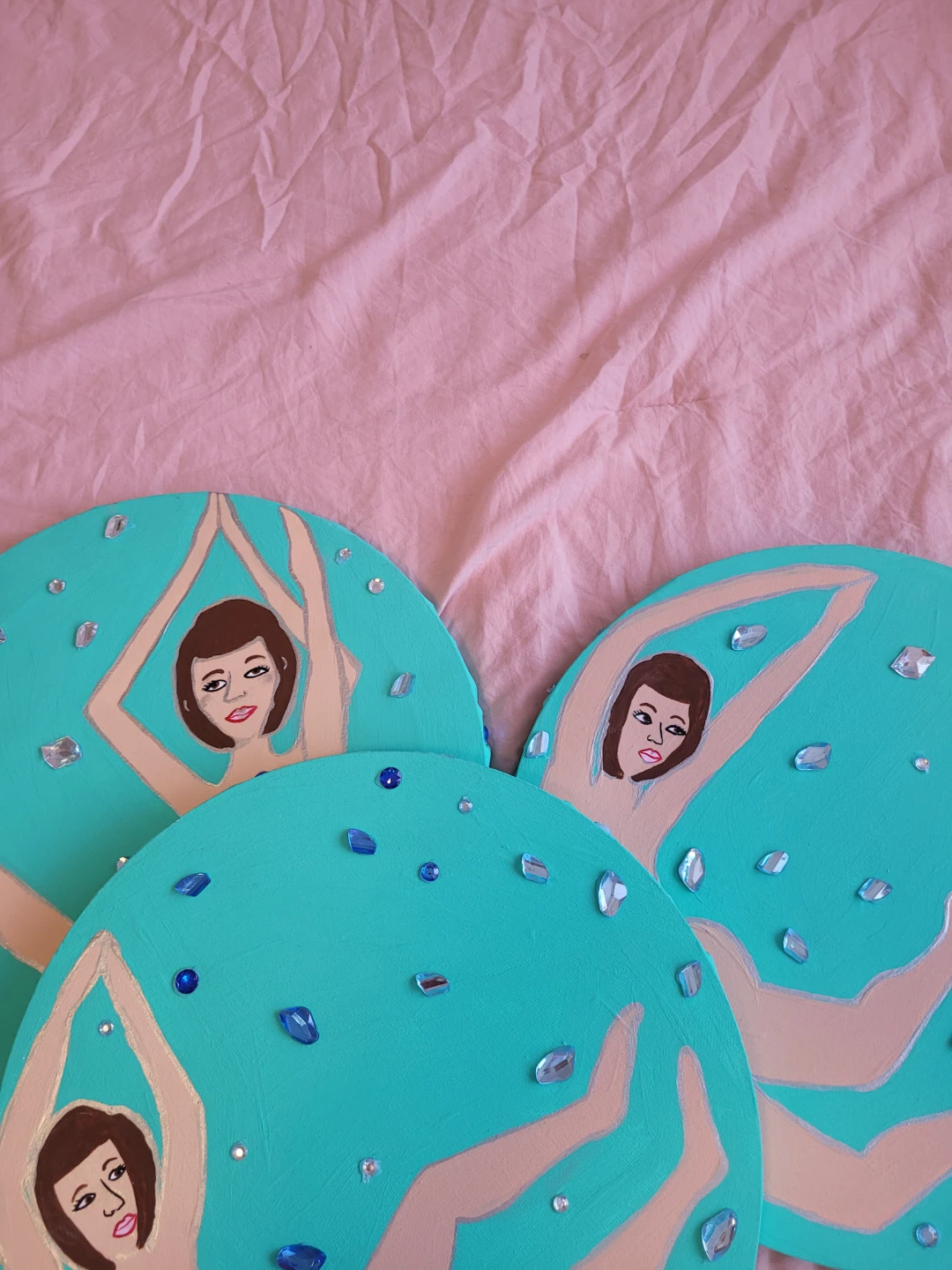 Aquatic delight- Set of 3 paintings