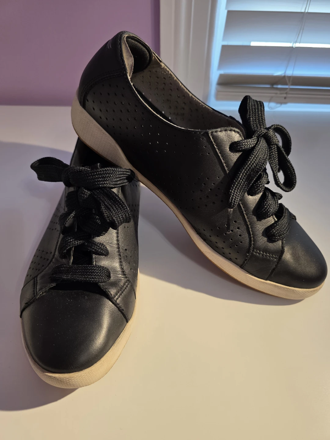 Black Dansko Leather Sneakers, Size US 41 - photo 3