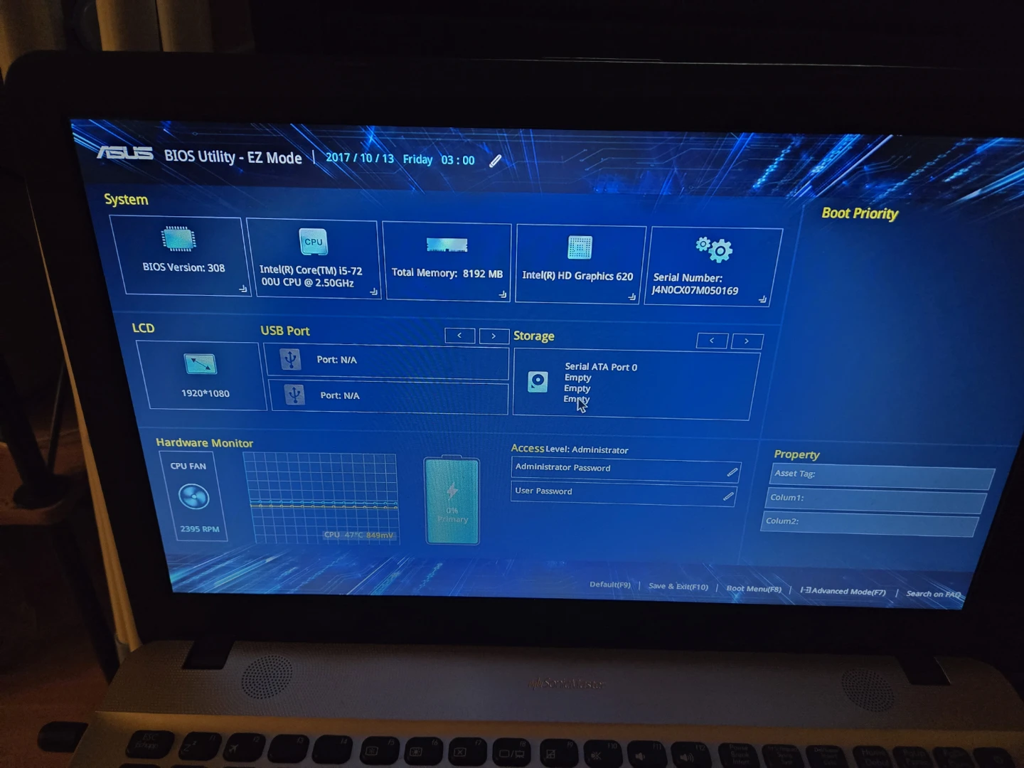 Laptop Asus X541U/ For Parts