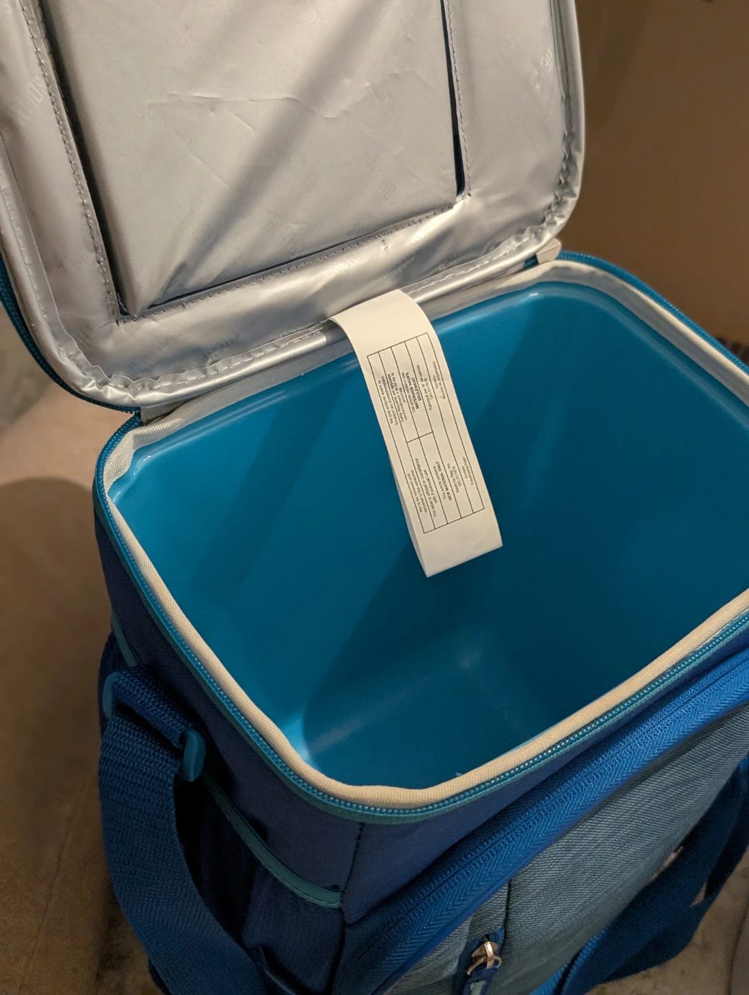 Blue Insulated Lunch Cooler Bag - photo 3