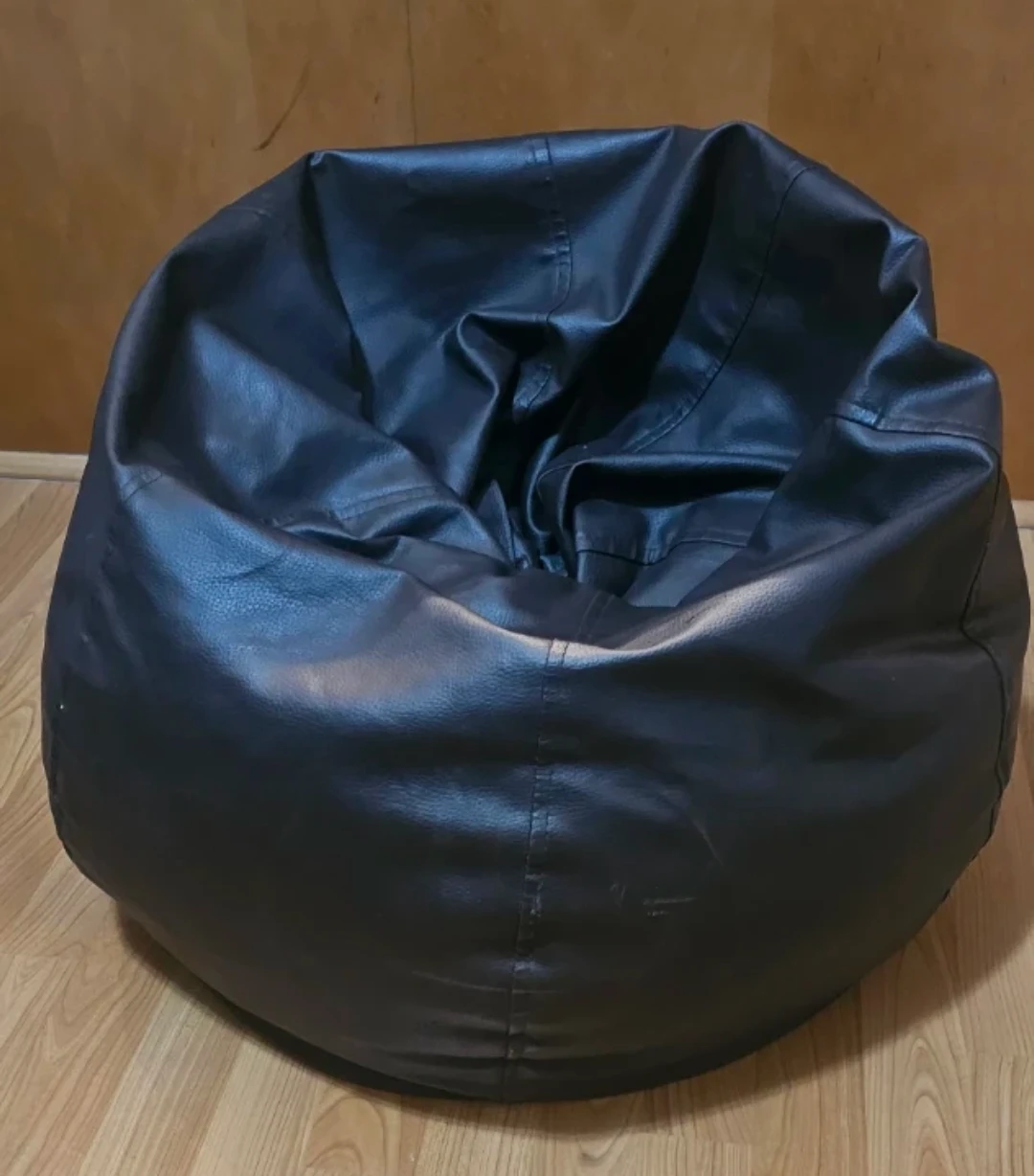 Brown Leather Beanbag Chair