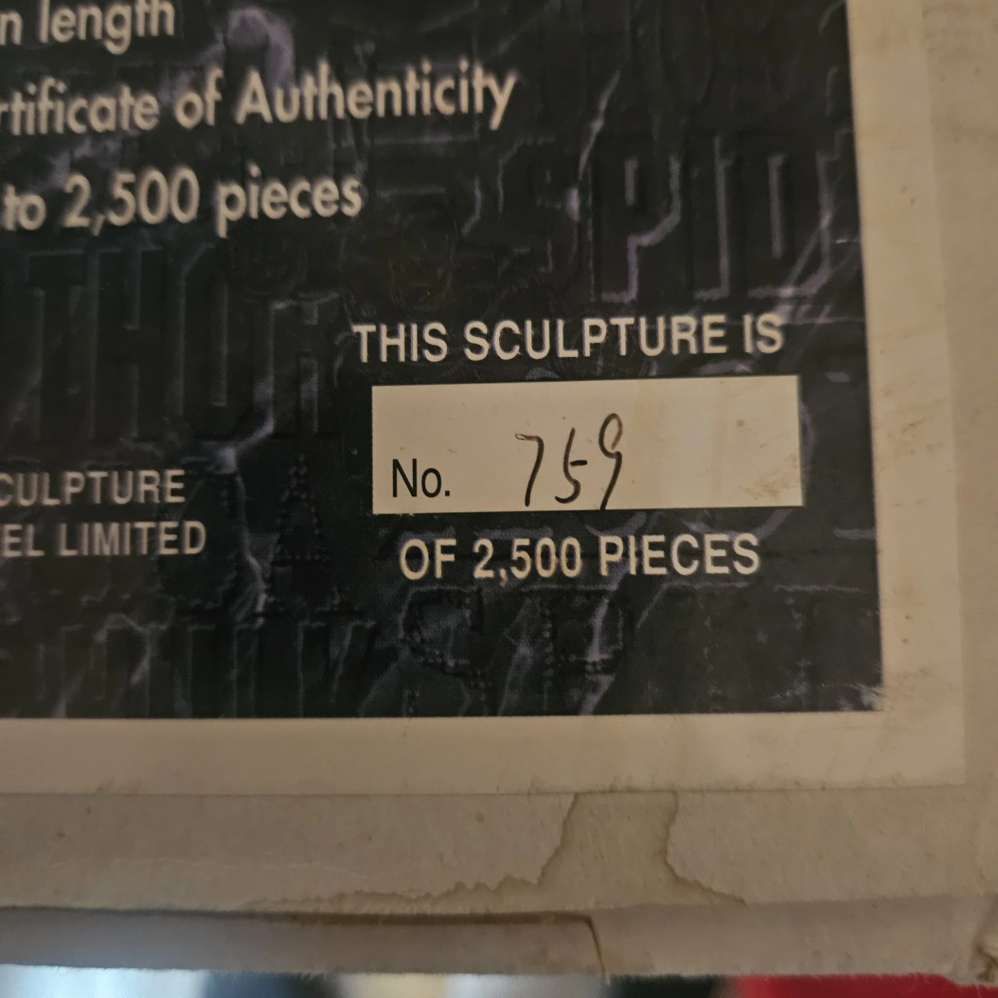 Marvel Storm Hanging Sculpture 1997 #759/2500 - photo 2