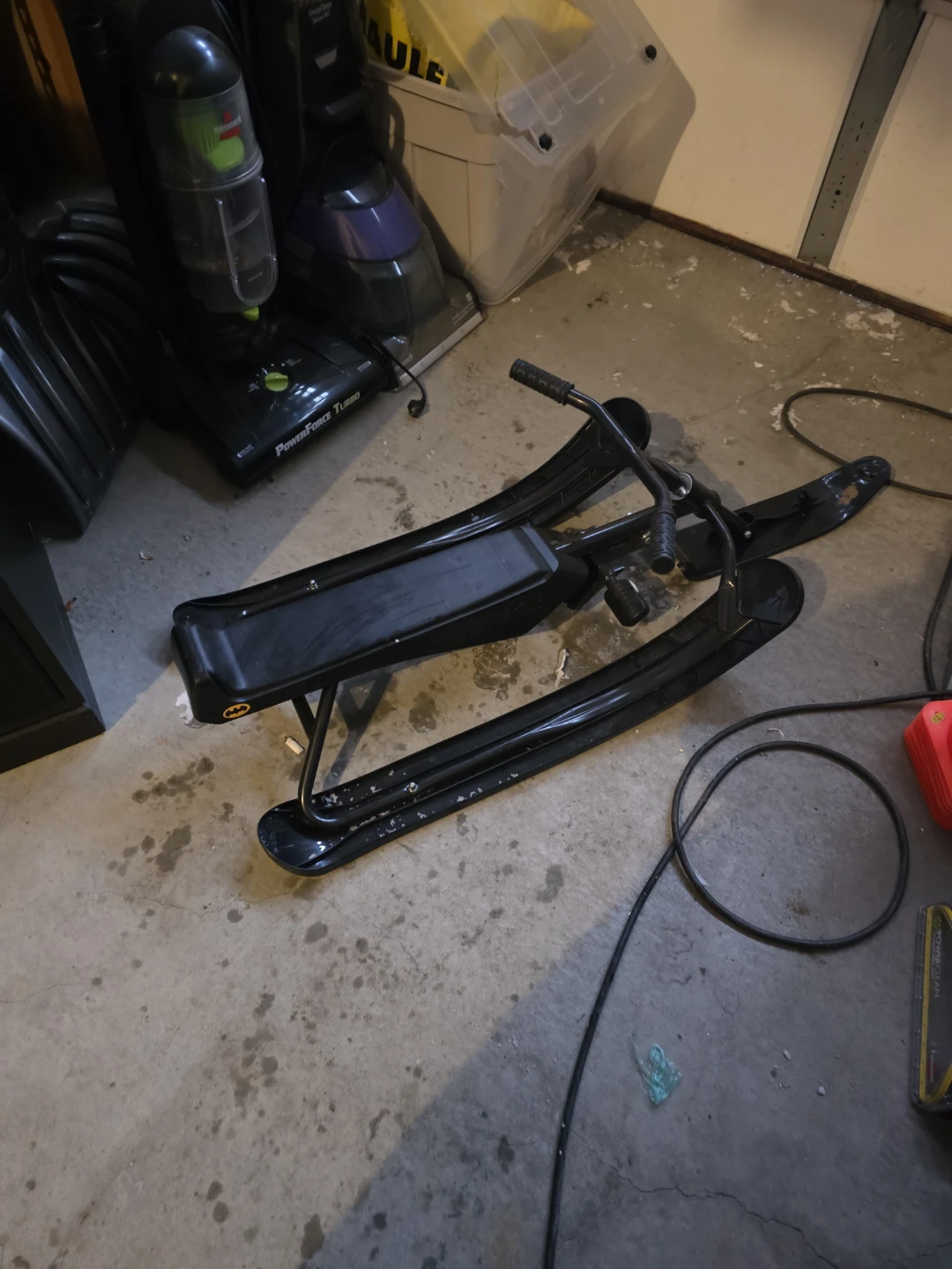 Snow Moto Zip Snow Sled - Black