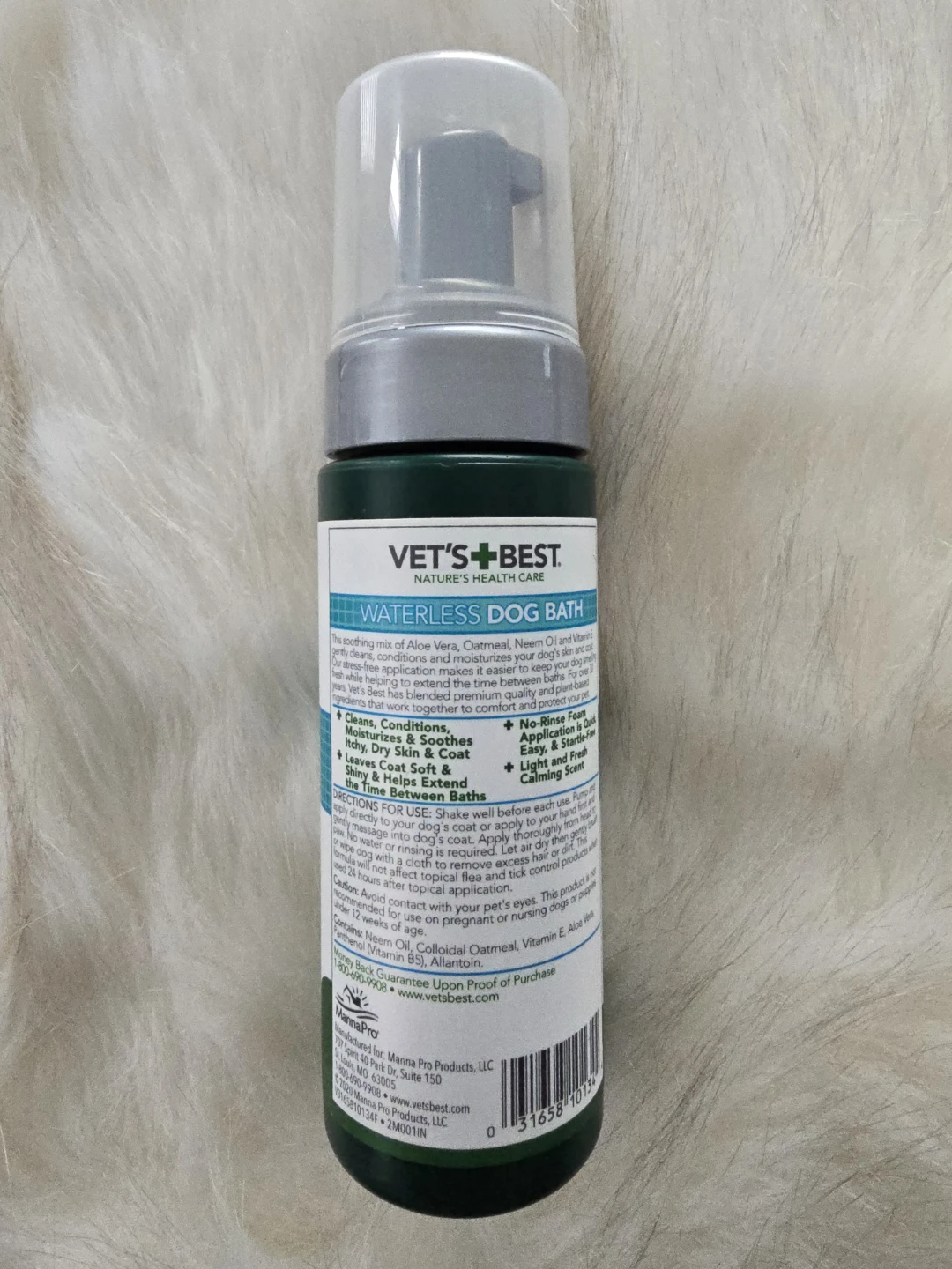 Vet's+Best Waterless Dog Bath Foam Shampoo 147 mL - photo 2
