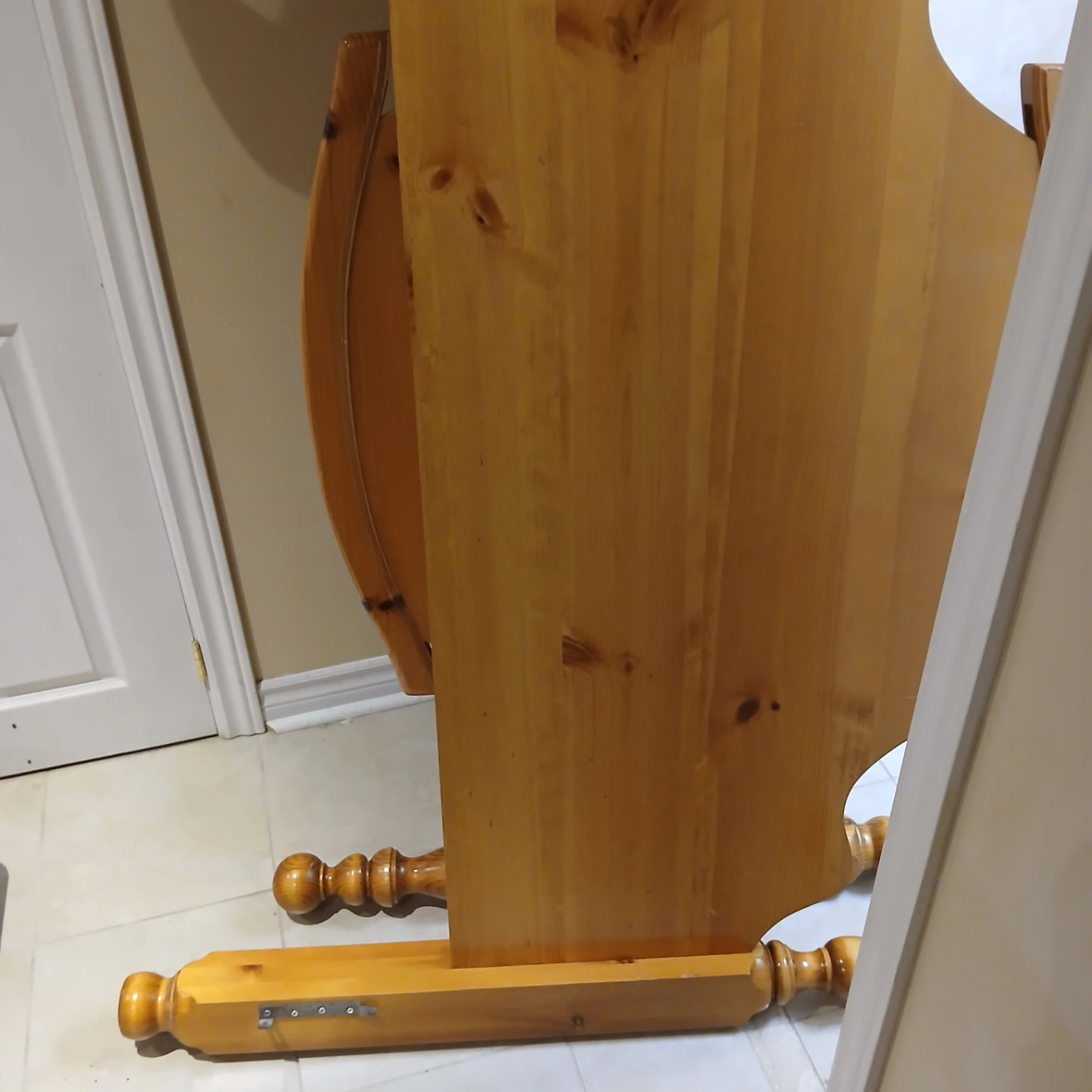 Wooden Bed Frame and Nightstand - photo 4