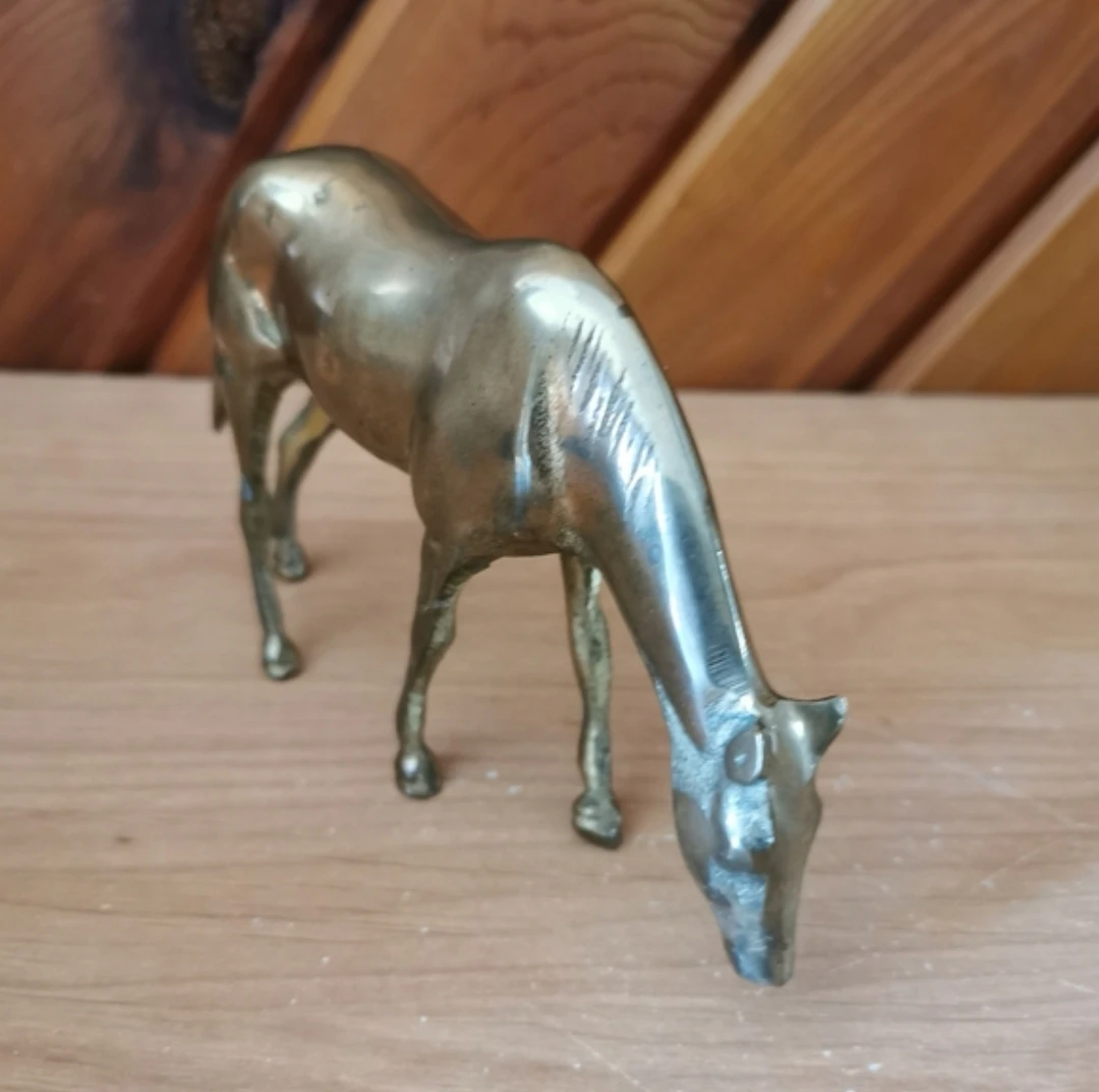 Vintage Brass Horse - photo 2