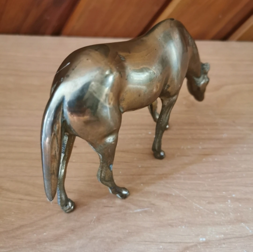 Vintage Brass Horse - photo 3