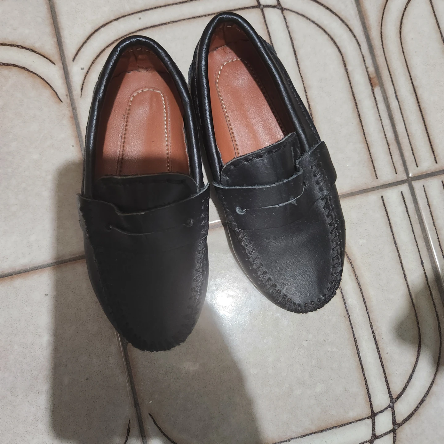 Black Leather Loafers
