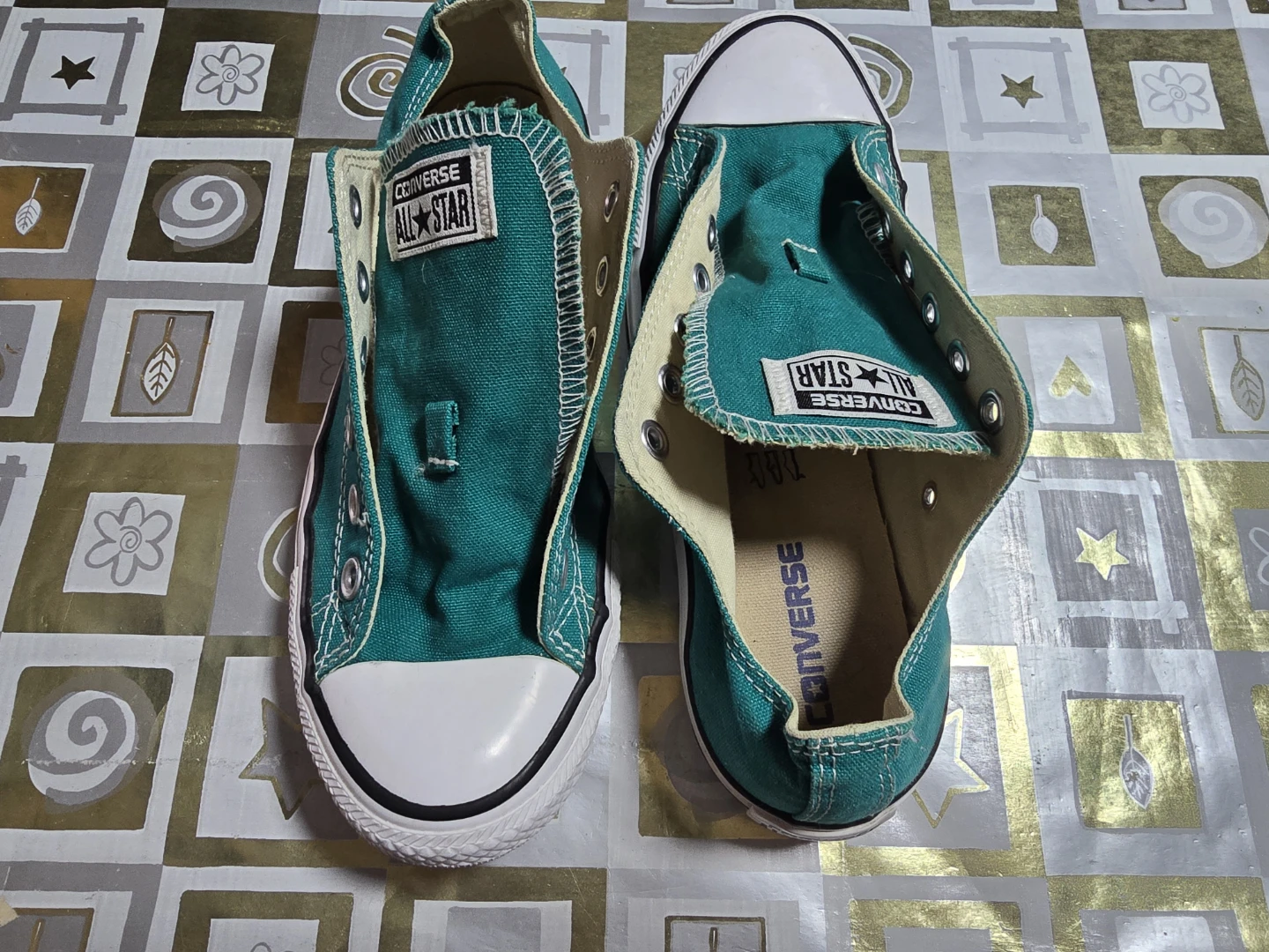 Converse All-Star Teal Canvas Sneakers - photo 3