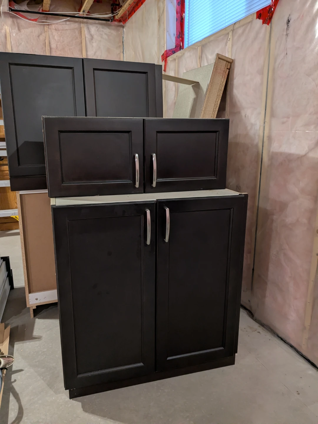 Kitchen Cabinets - Dark Brown