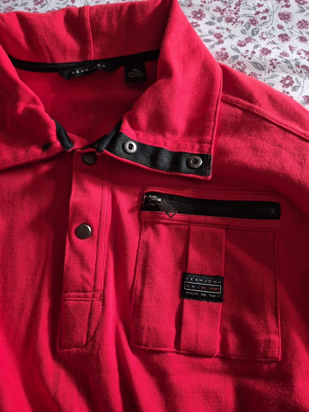 Sean John Red Polo Shirt - Size XXL - photo 2