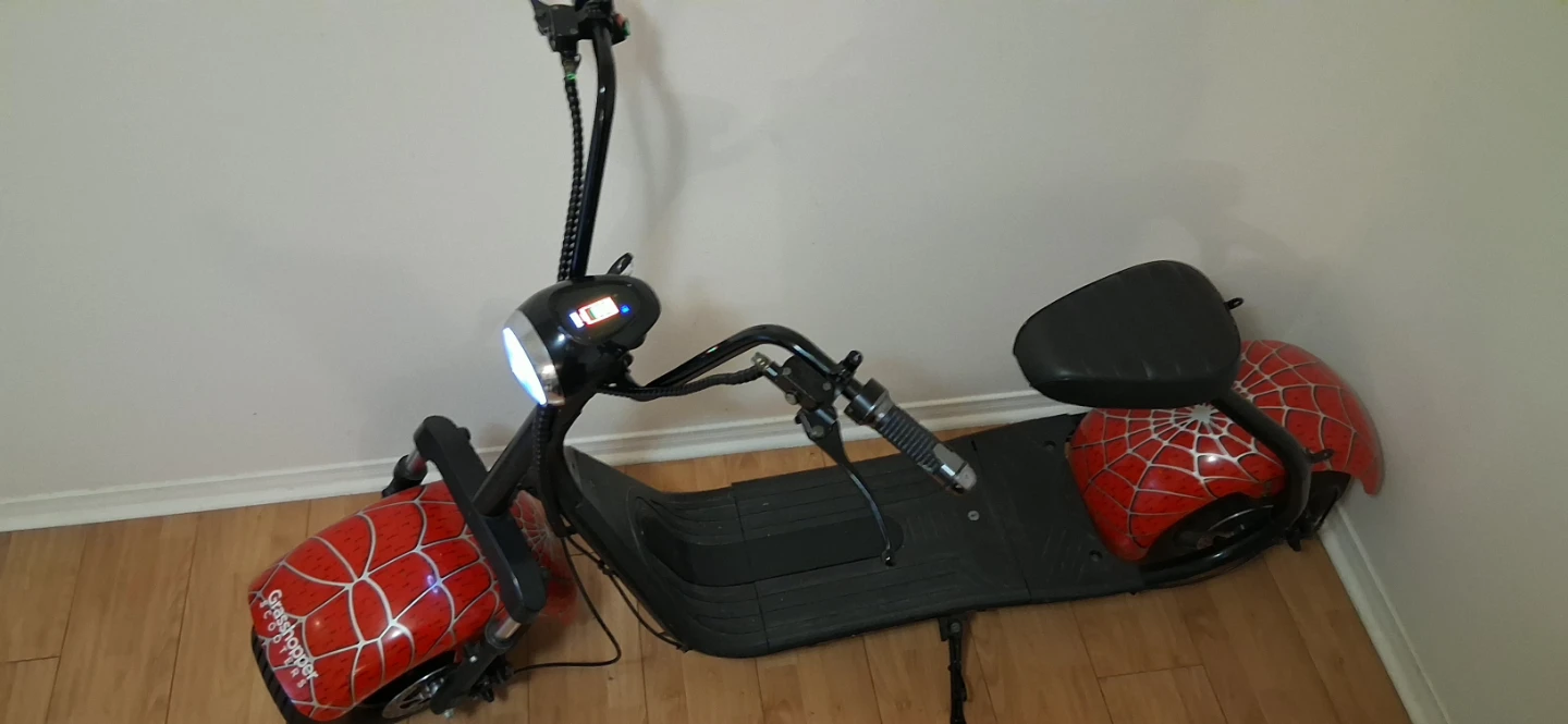 Grasshopper E-Scooter Spider-Man Design - photo 2
