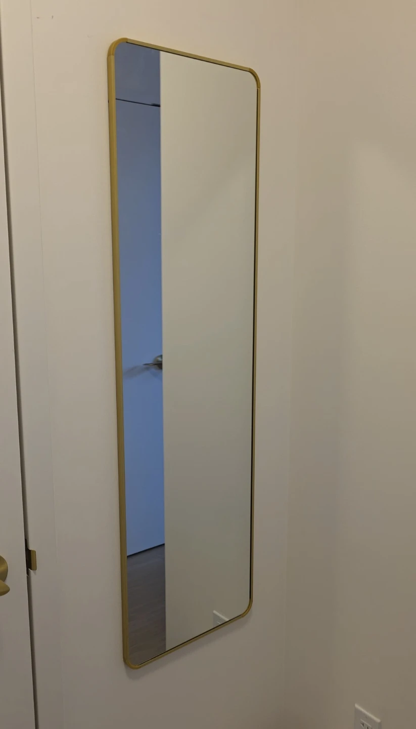 Gold Full Length Mirror, 47x14 in