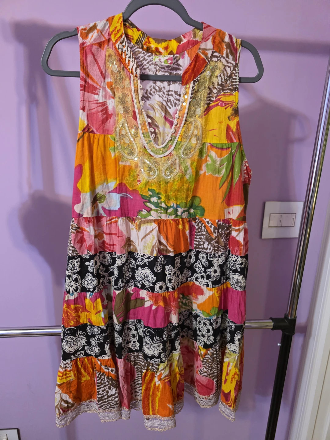 Free People Colorful Dress - Size L - photo 2