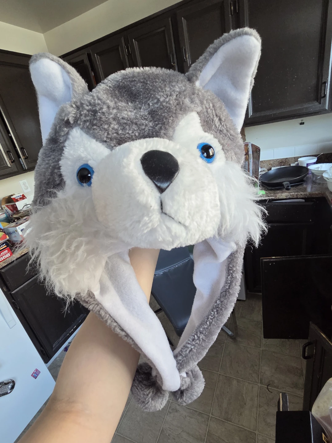 Brand New Quality Husky, Wolf Cute Plush Winter Hat Fashion - photo 2