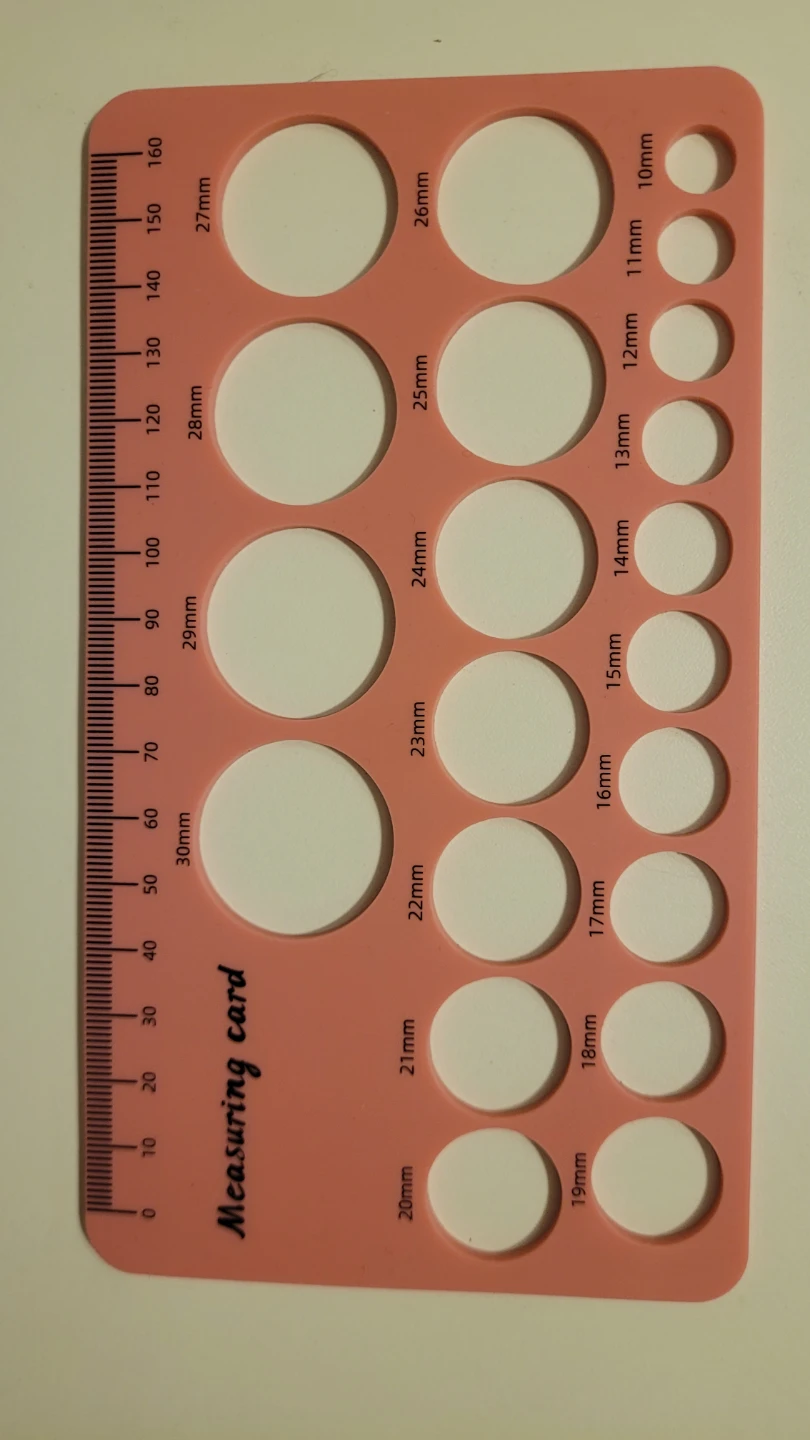 Pink Measuring Card