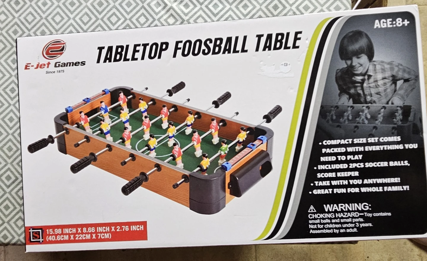 E-Jet Games Tabletop Foosball Table