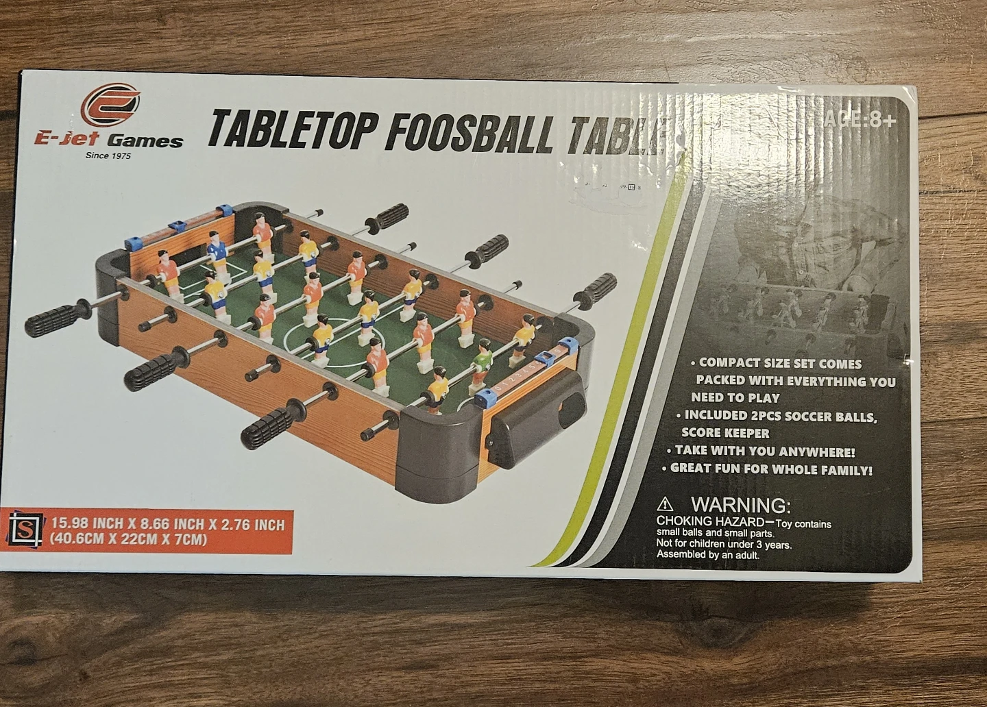 E-Jet Games Tabletop Foosball Table - photo 2