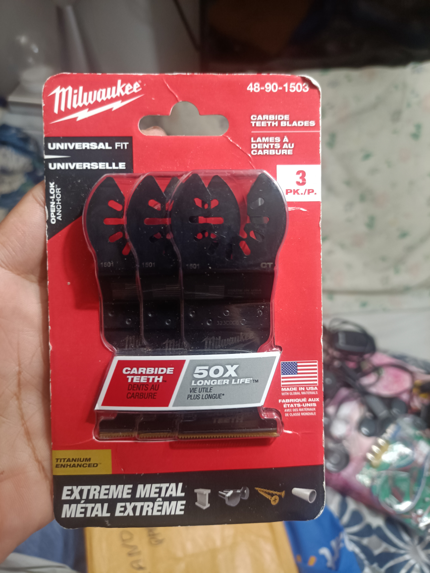 milwaukee 3 pack universal fit multitool blades brand new