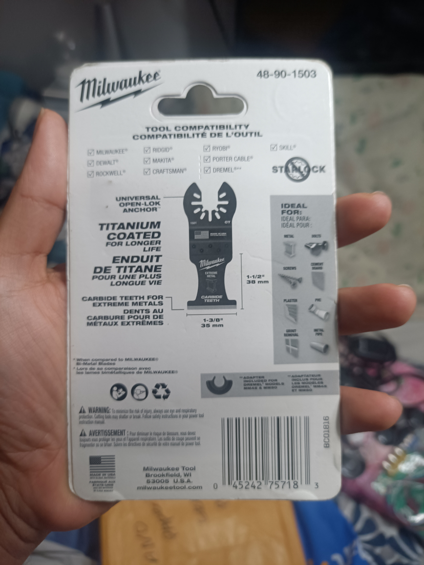 milwaukee 3 pack universal fit multitool blades brand new - photo 2