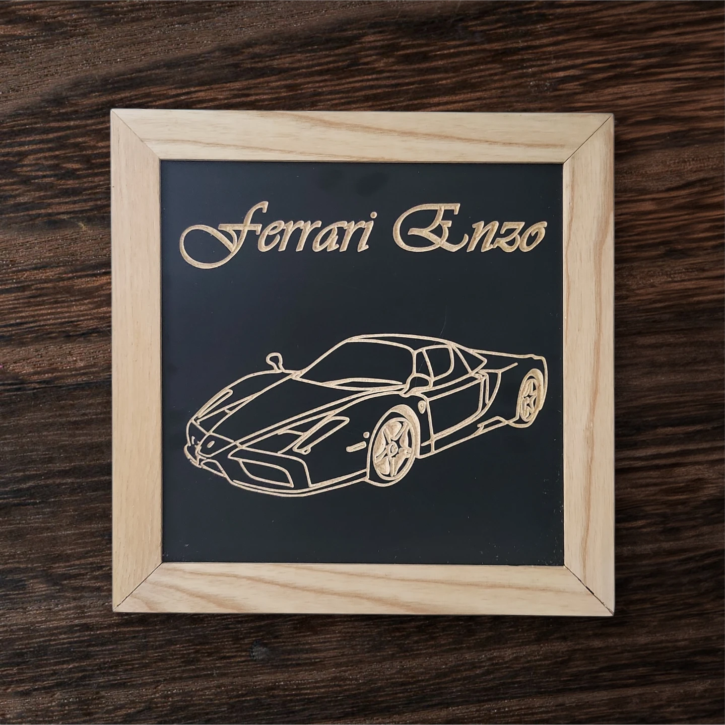 Ferrari Enzo Wooden Wall Art
