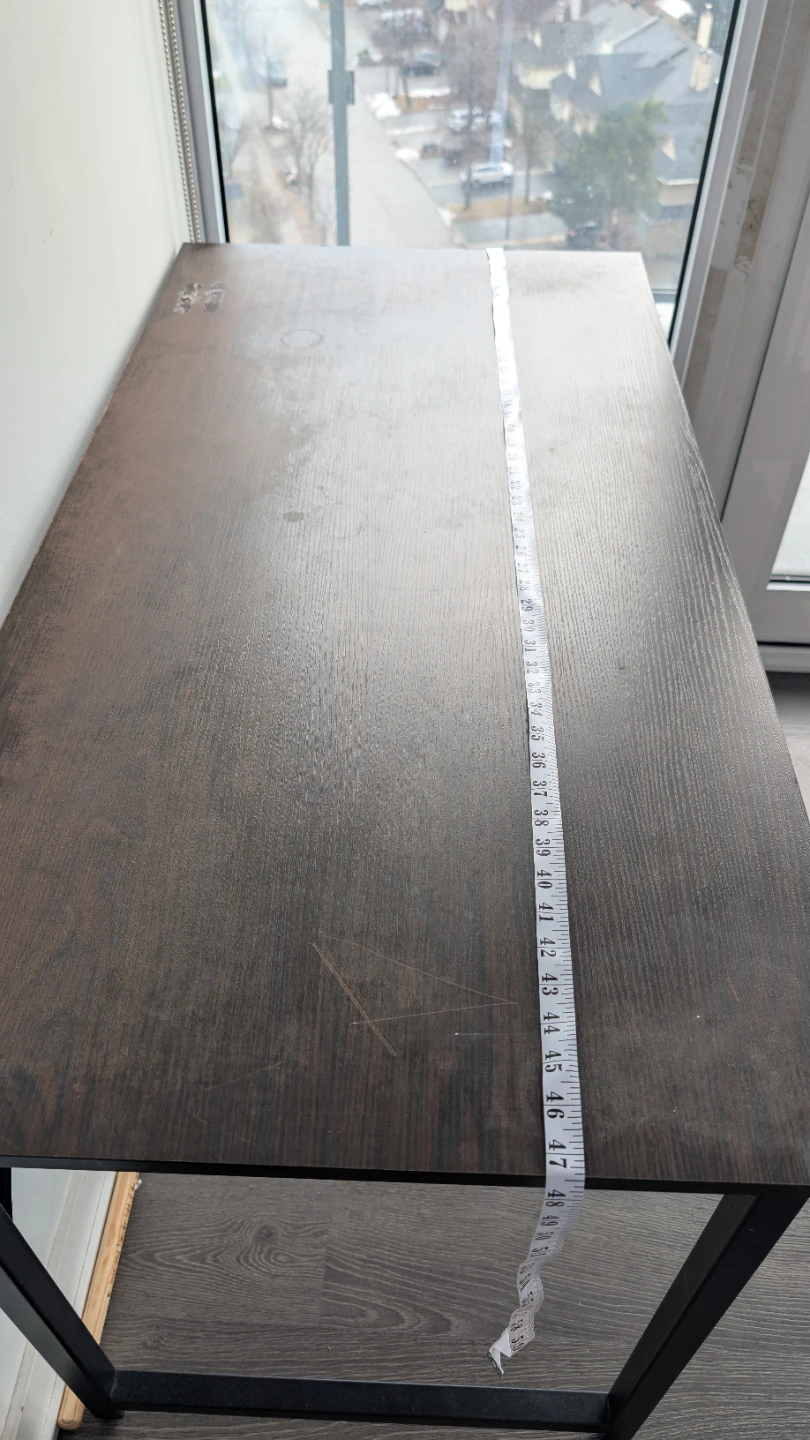 Dark Brown Desk 48x24 inches - photo 4