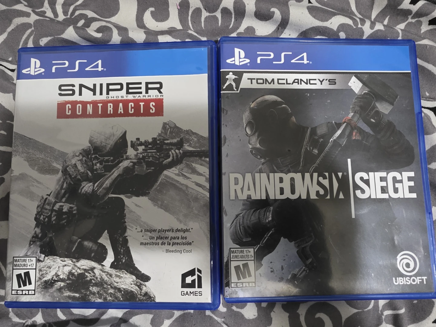 PS4 Sniper Ghost Warrior Contracts & Rainbow Six Siege