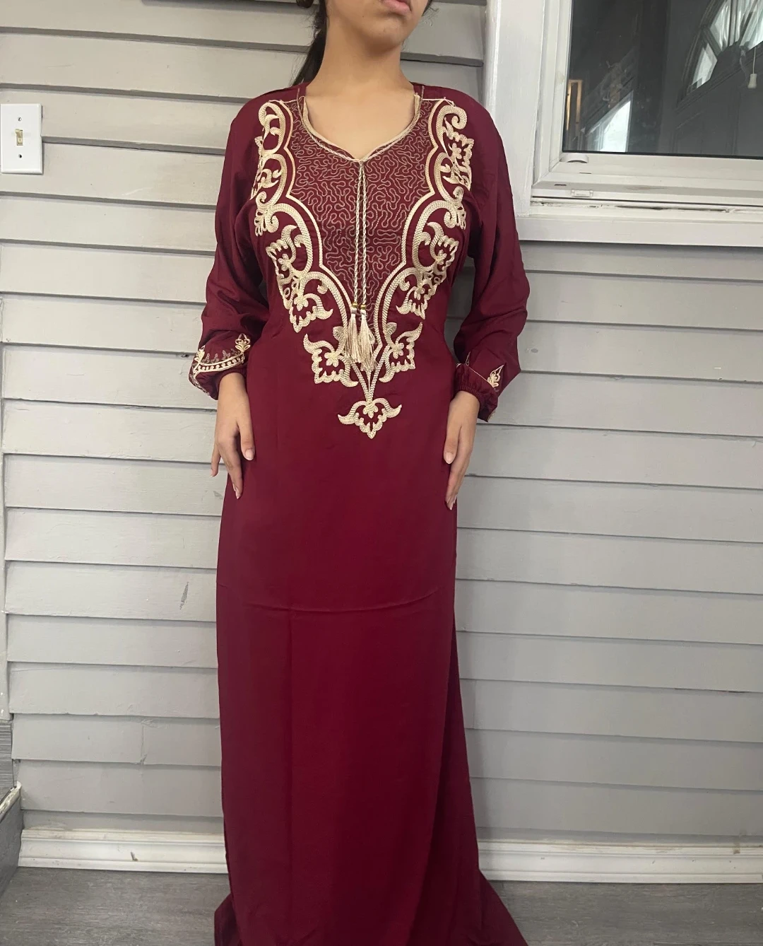 Embroidered Hand made Pure Cotton Kaftan Dress - photo 4