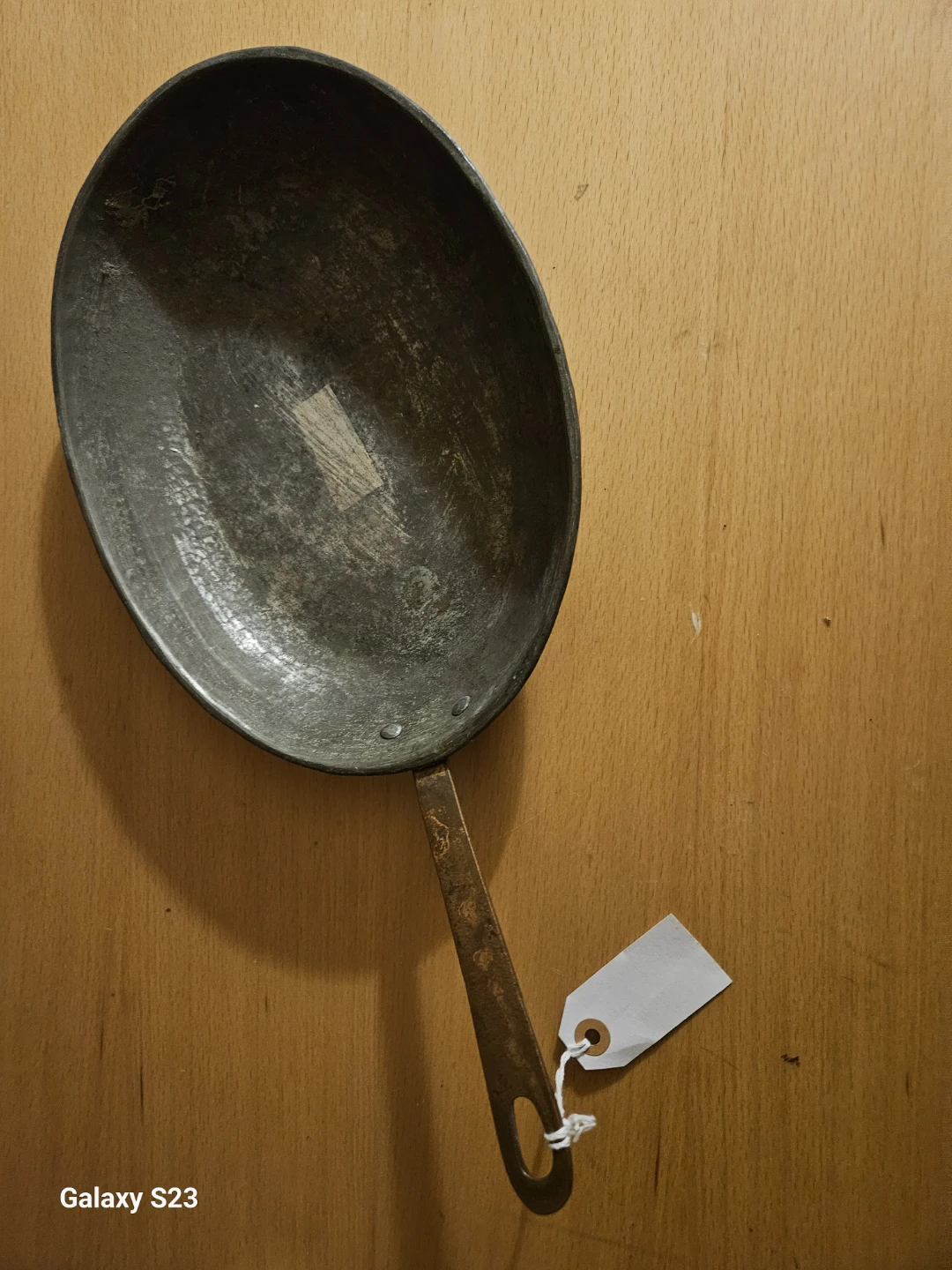 Used Copper Frying Pan