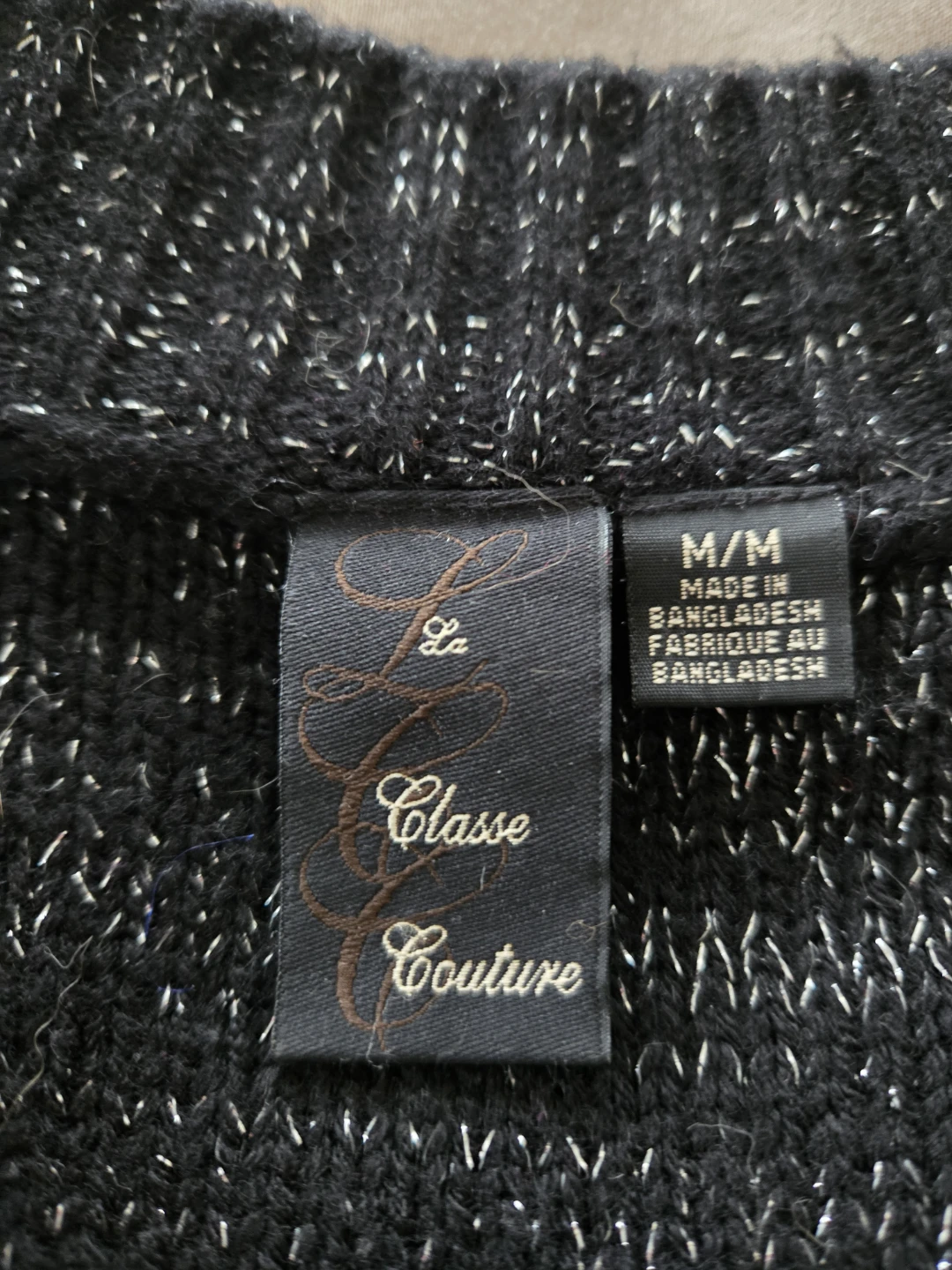 Le Classe Couture Black Sparkle Cardigan - photo 2