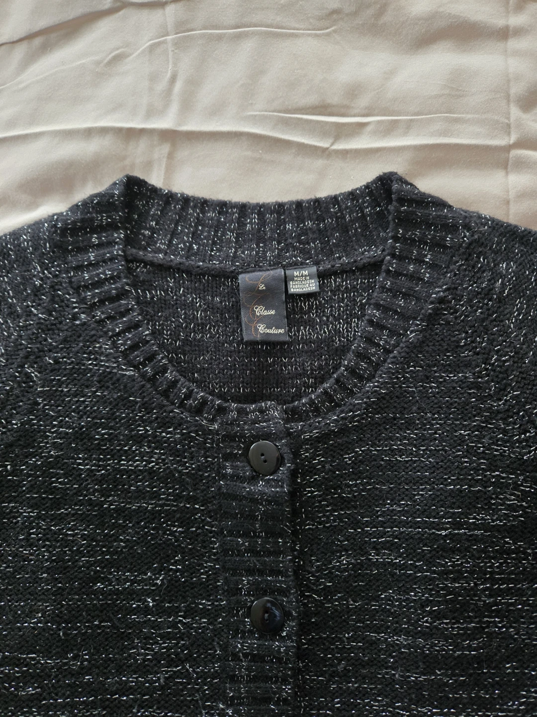 Le Classe Couture Black Sparkle Cardigan - photo 3