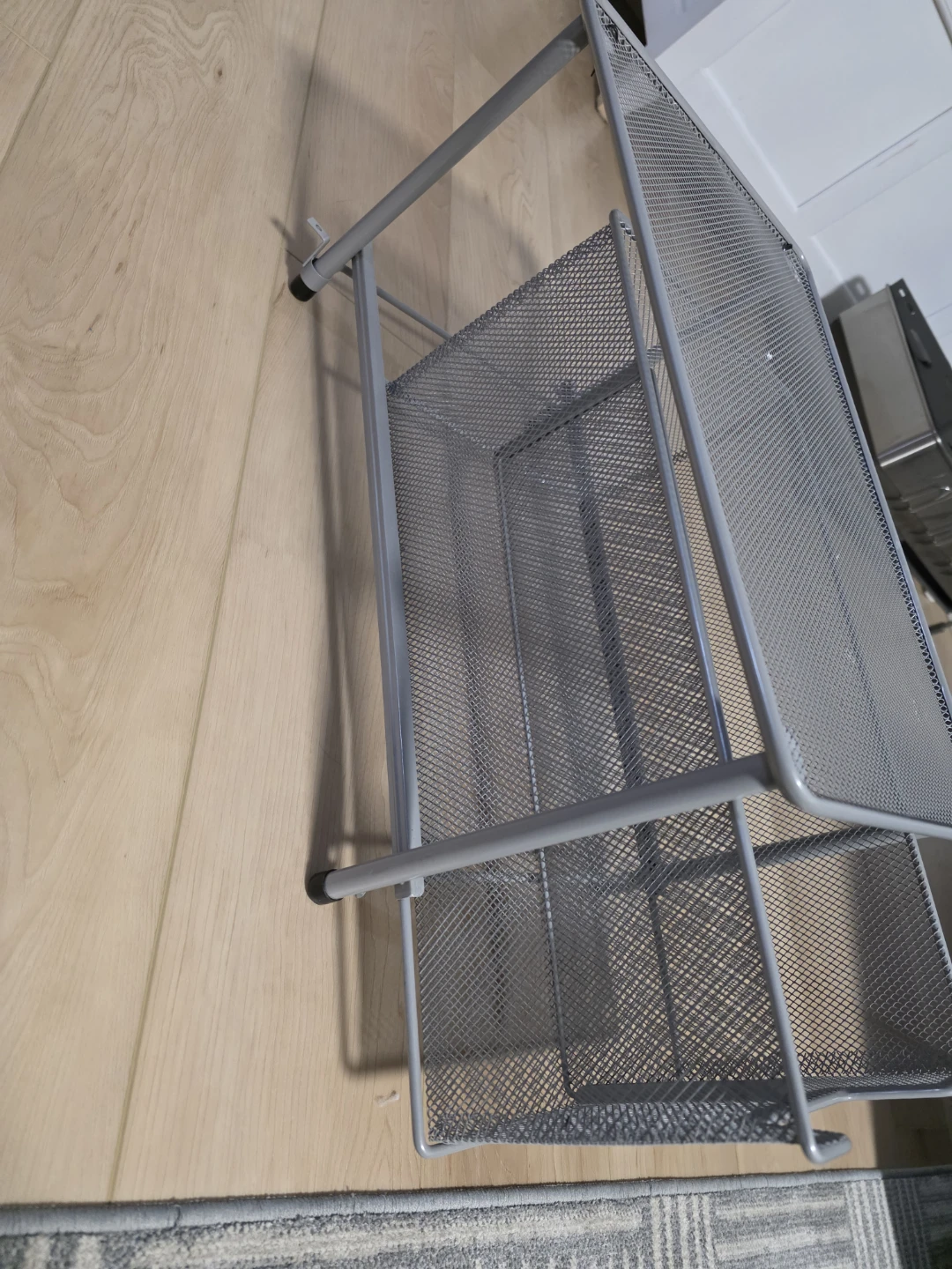 Grey Metal Mesh Storage Basket - photo 2