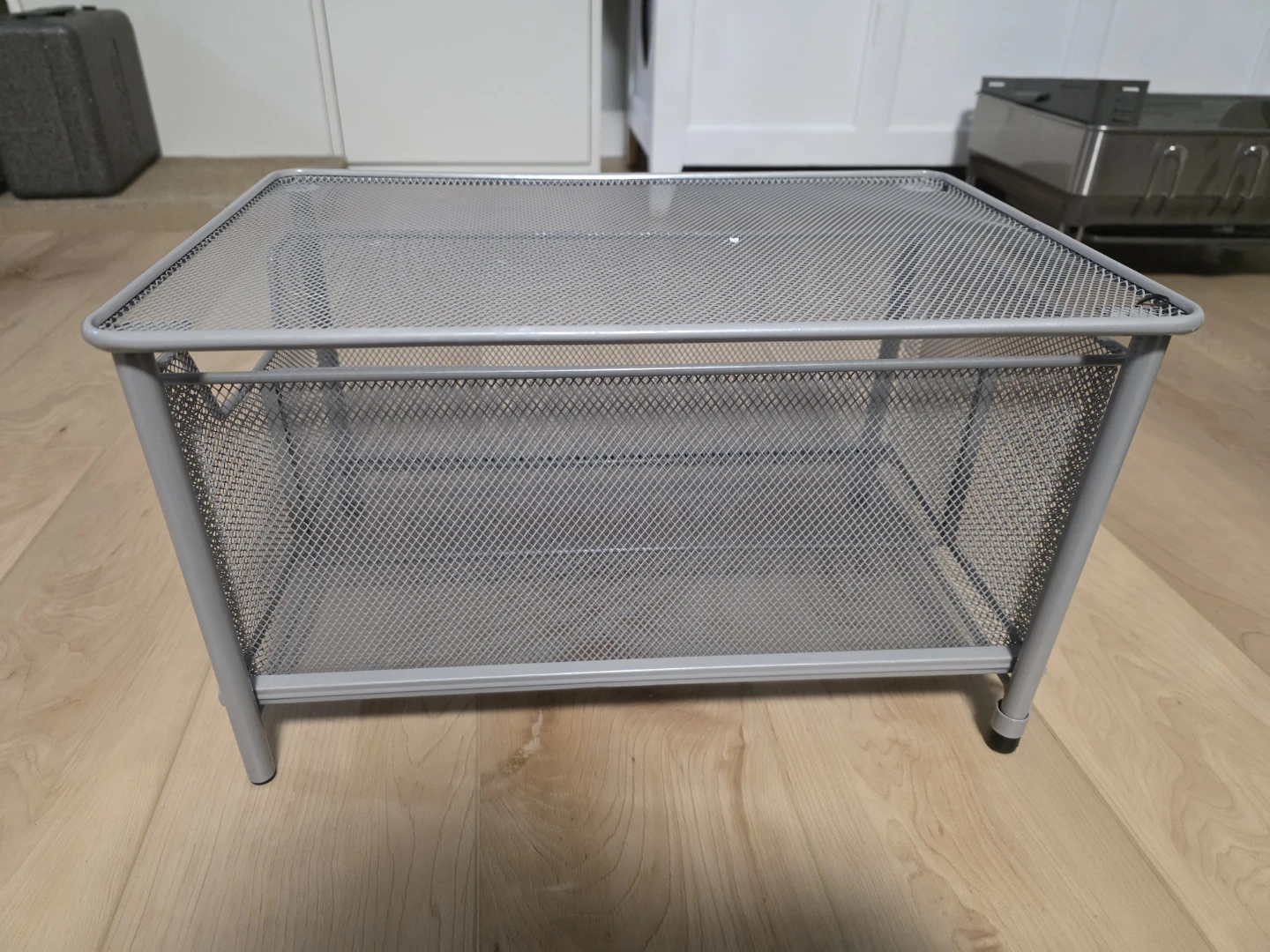 Grey Metal Mesh Storage Basket - photo 3