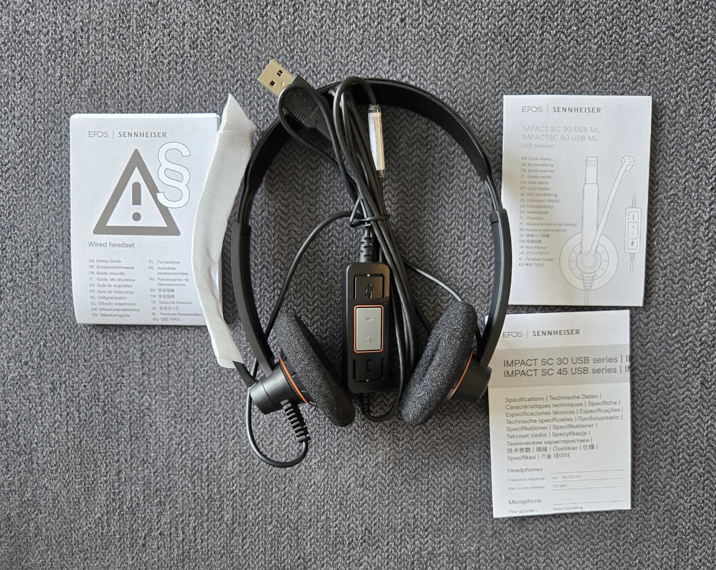 EPOS Sennheiser SC 60 USB ML Headset – New, Sealed - photo 3