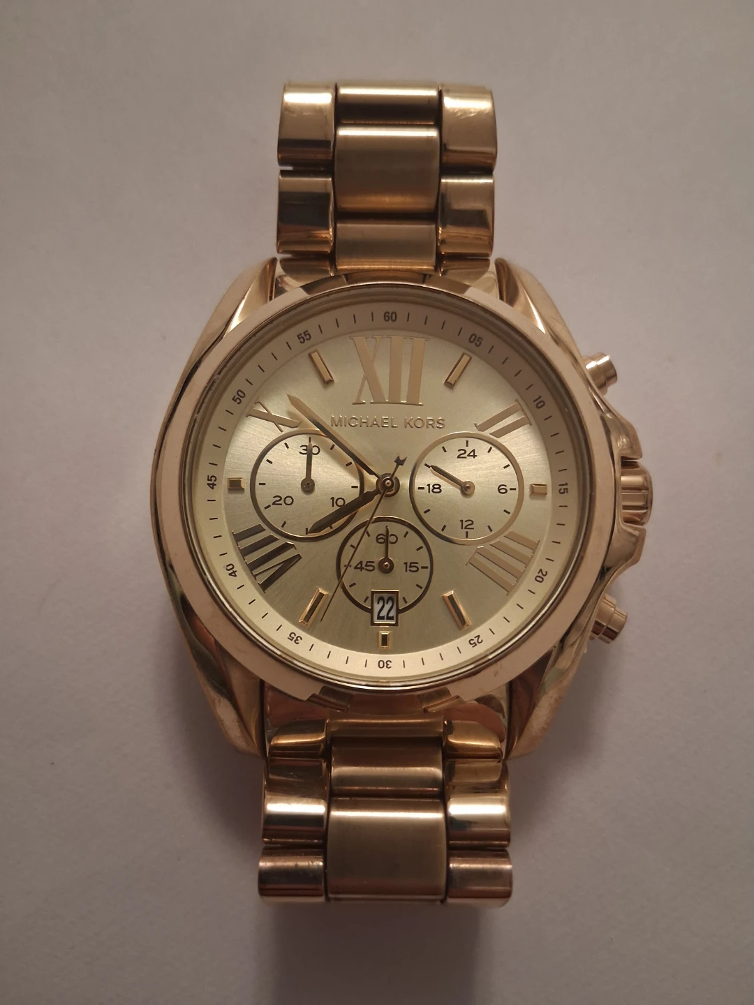 Michael Kors Gold Chronograph Watch