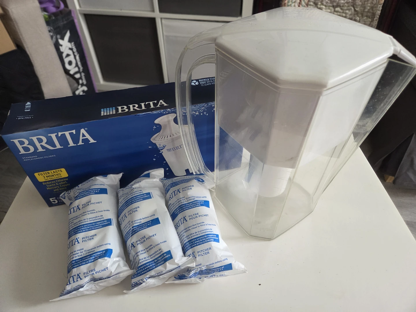 Brita Pitcher with 8 Replacement Filters