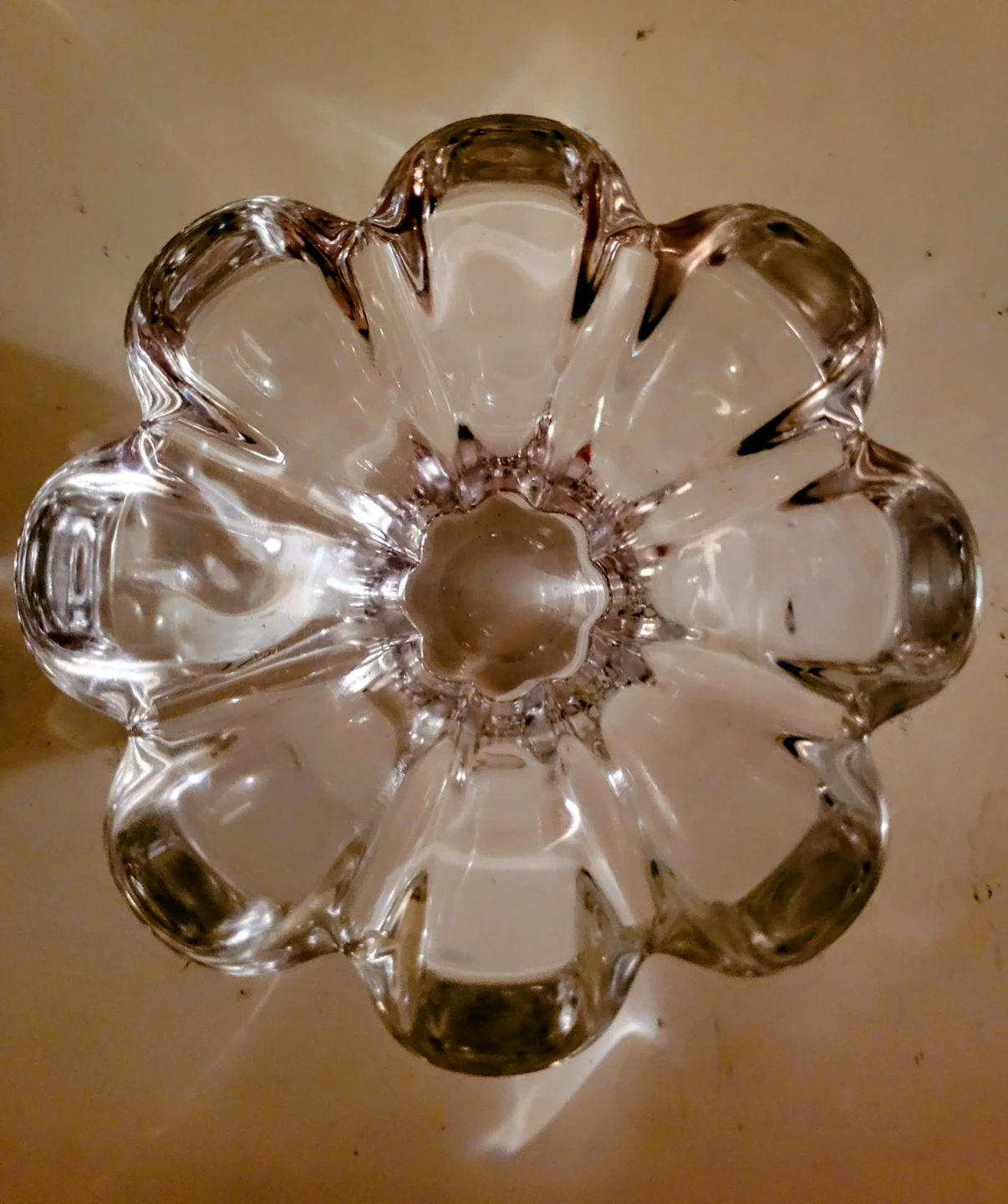 Crystal Flower Shaped Bowl🧡 freecylle ♻️ - photo 2