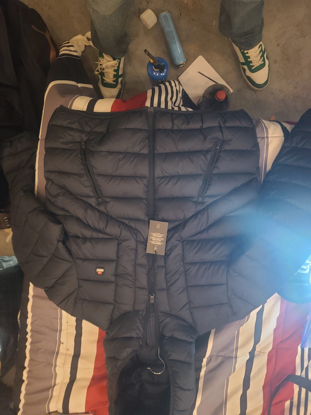Diesel Rigax W-DWAIN-OUTHOOD Jacket Midnight Blue XL