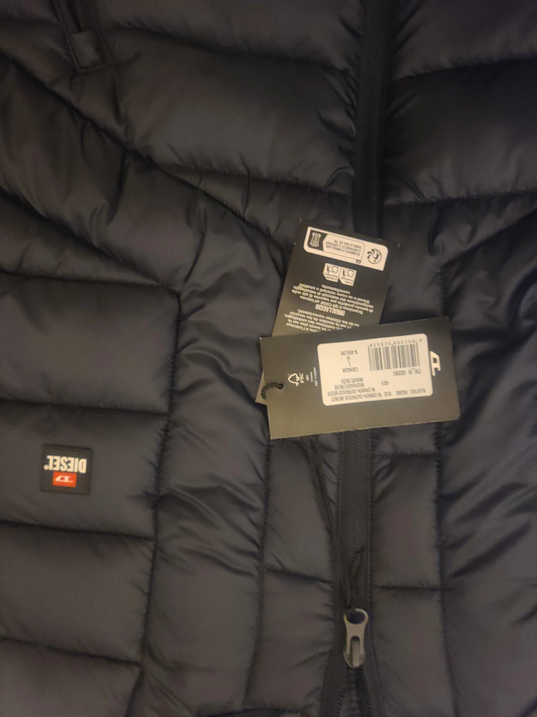 Diesel Rigax W-DWAIN-OUTHOOD Jacket Midnight Blue XL - photo 3