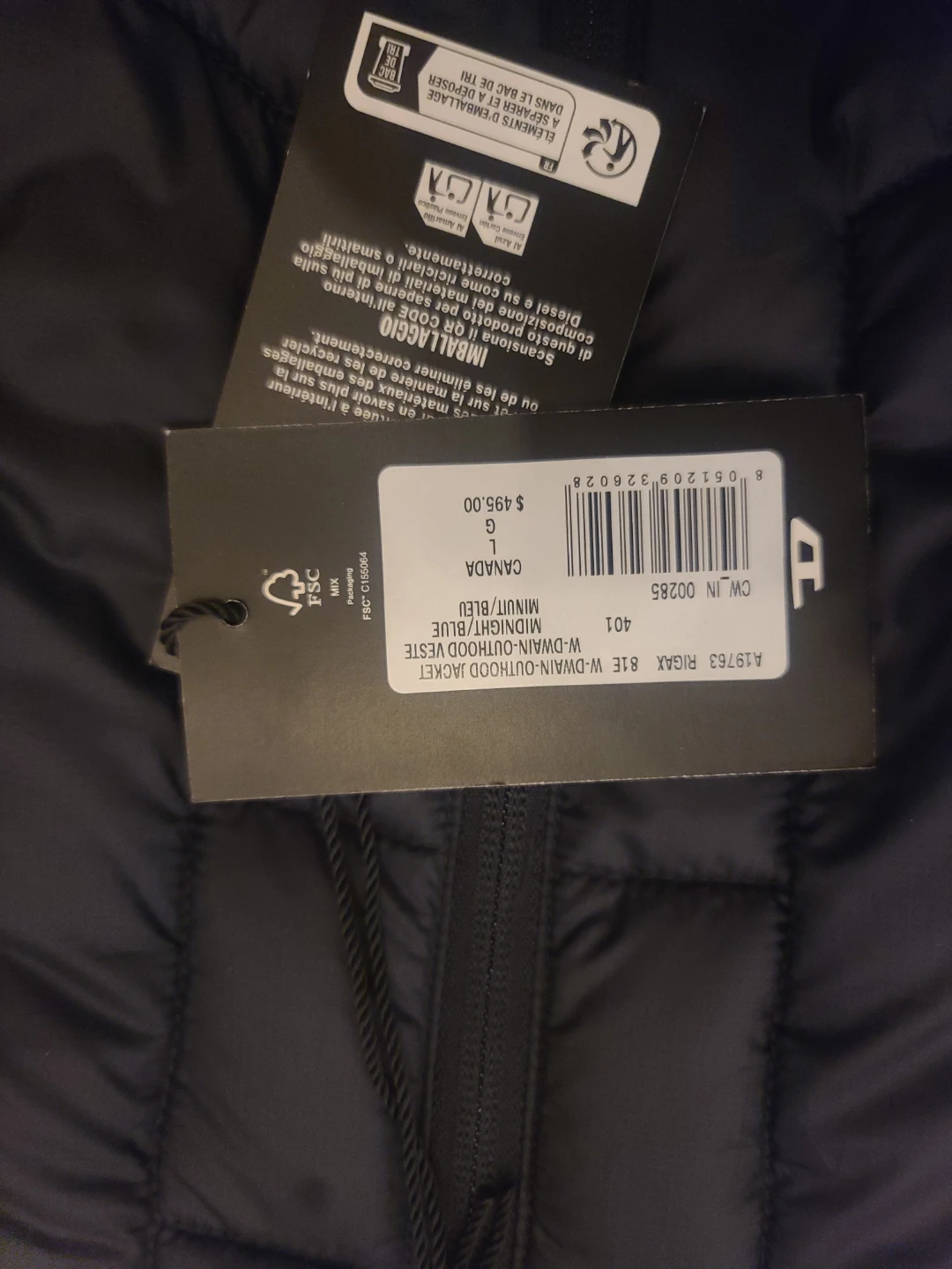 Diesel Rigax W-DWAIN-OUTHOOD Jacket Midnight Blue XL - photo 4
