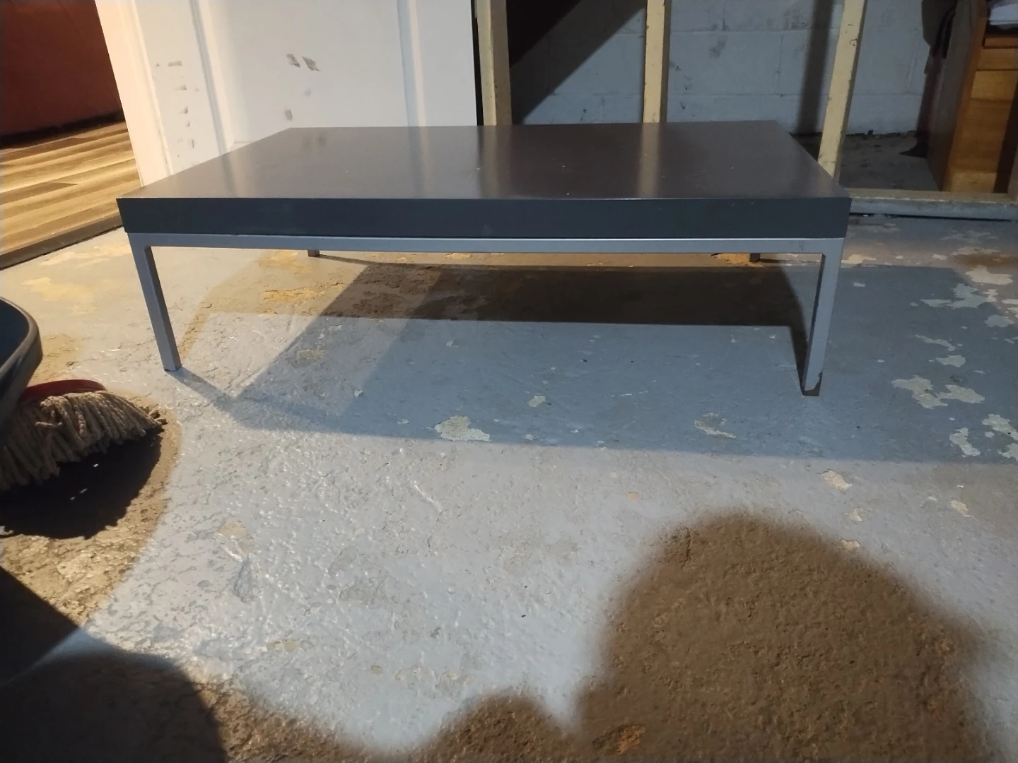 IKEA KLUBBO Coffee Table - Black/Silver