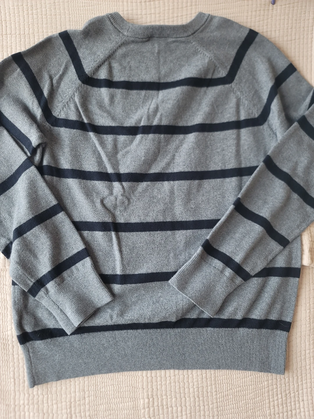 Gap Striped Cotton Cashmere Sweater - Large - photo 4