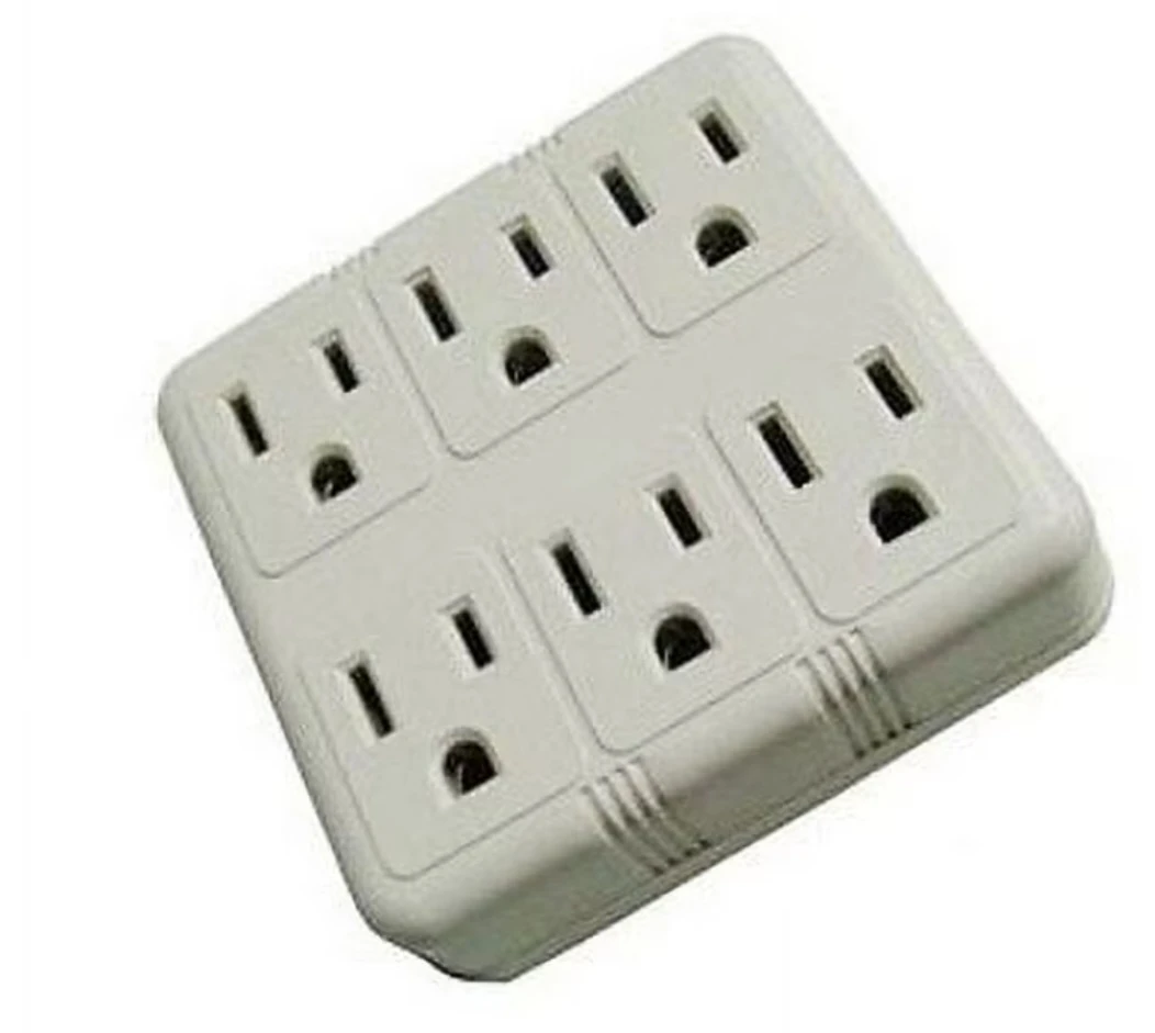 Six grounded outlet