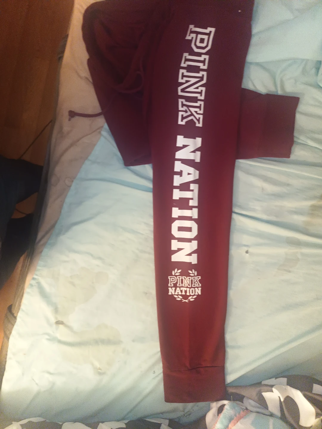 PINK Nation Burgundy Jogger Pants - photo 3