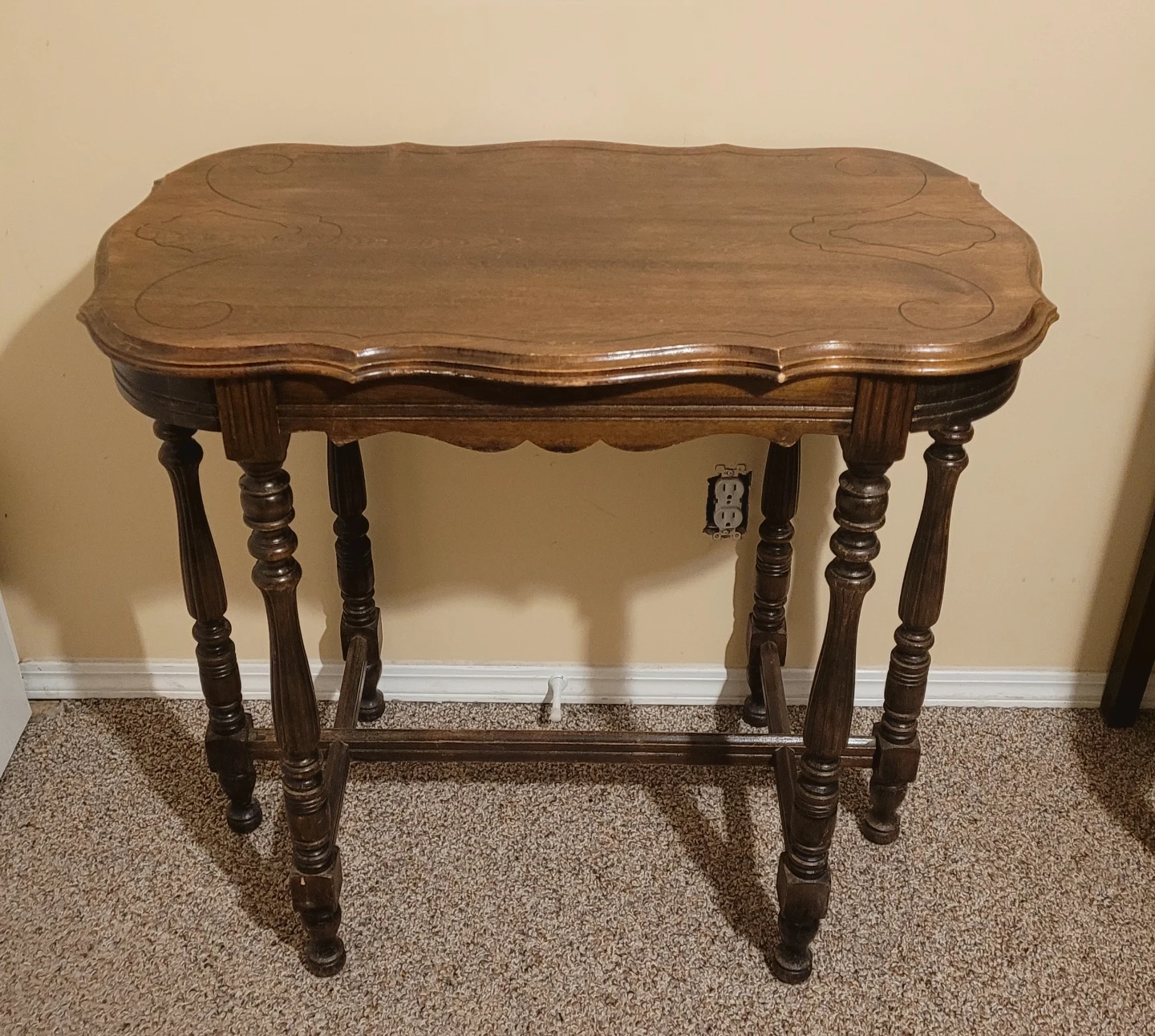 Antique Walnut Parlor Table