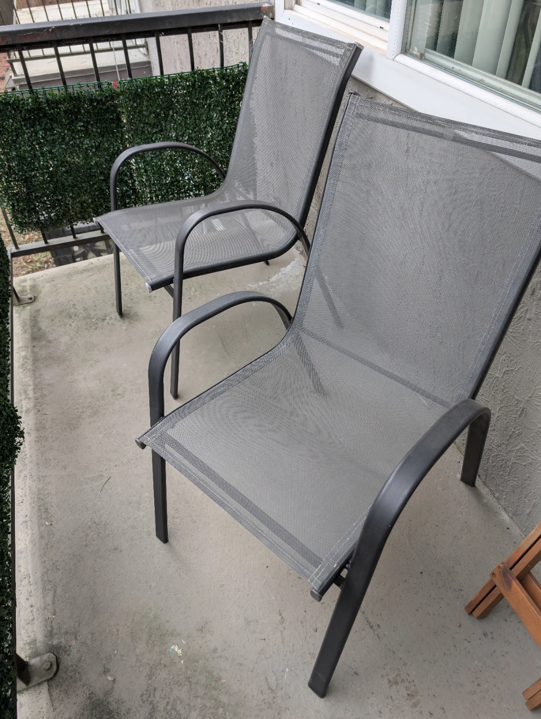 Stackable Outdoor Chairs (Set of 3) - photo 2