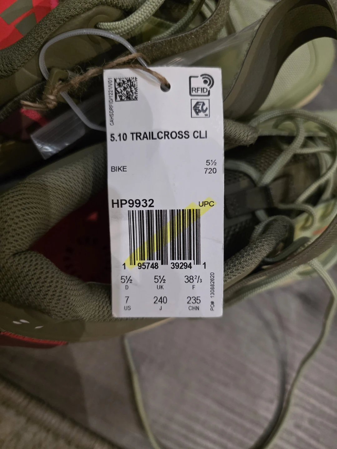 Adidas 5.10 Trailcross Cli Bike Shoes Olive Size 7 - photo 4